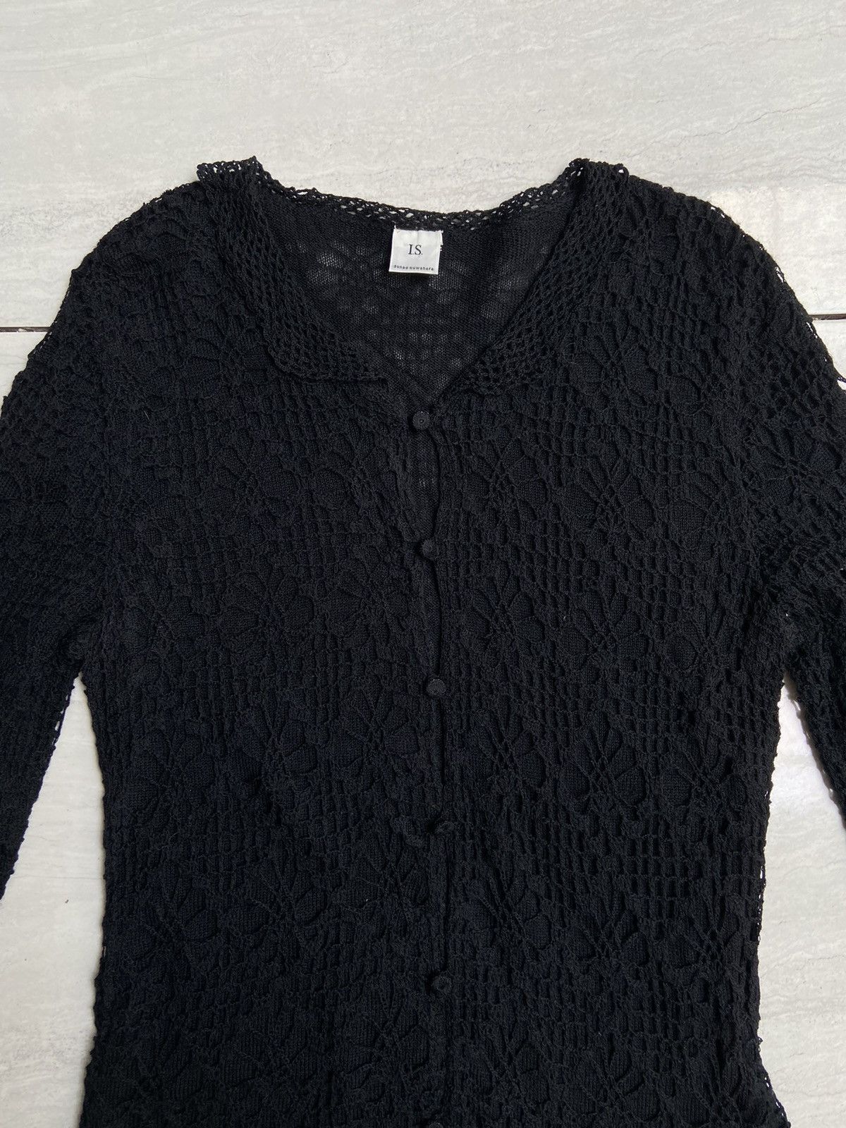 Issey Miyake IS SUNAO KUWAHARA Iseey Miyake Black Cardigan Size US XS / EU 42 / 0 - 2 Thumbnail