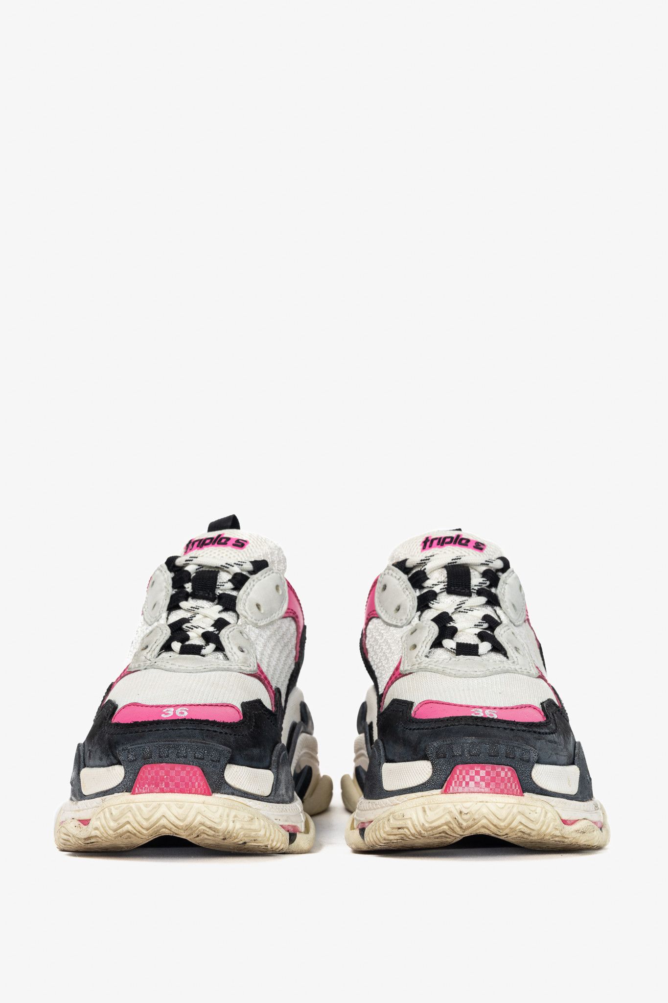 Balenciaga Balenciaga Triple S Chunky Low-Top Sneakers Size US 6 / IT 36 - 2 Thumbnail