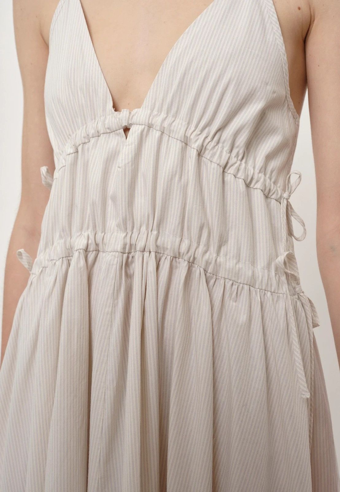 HERSKIND Pinstripe V-Neck Strap Dress Size M / US 6-8 / IT 42-44 - 2 Thumbnail