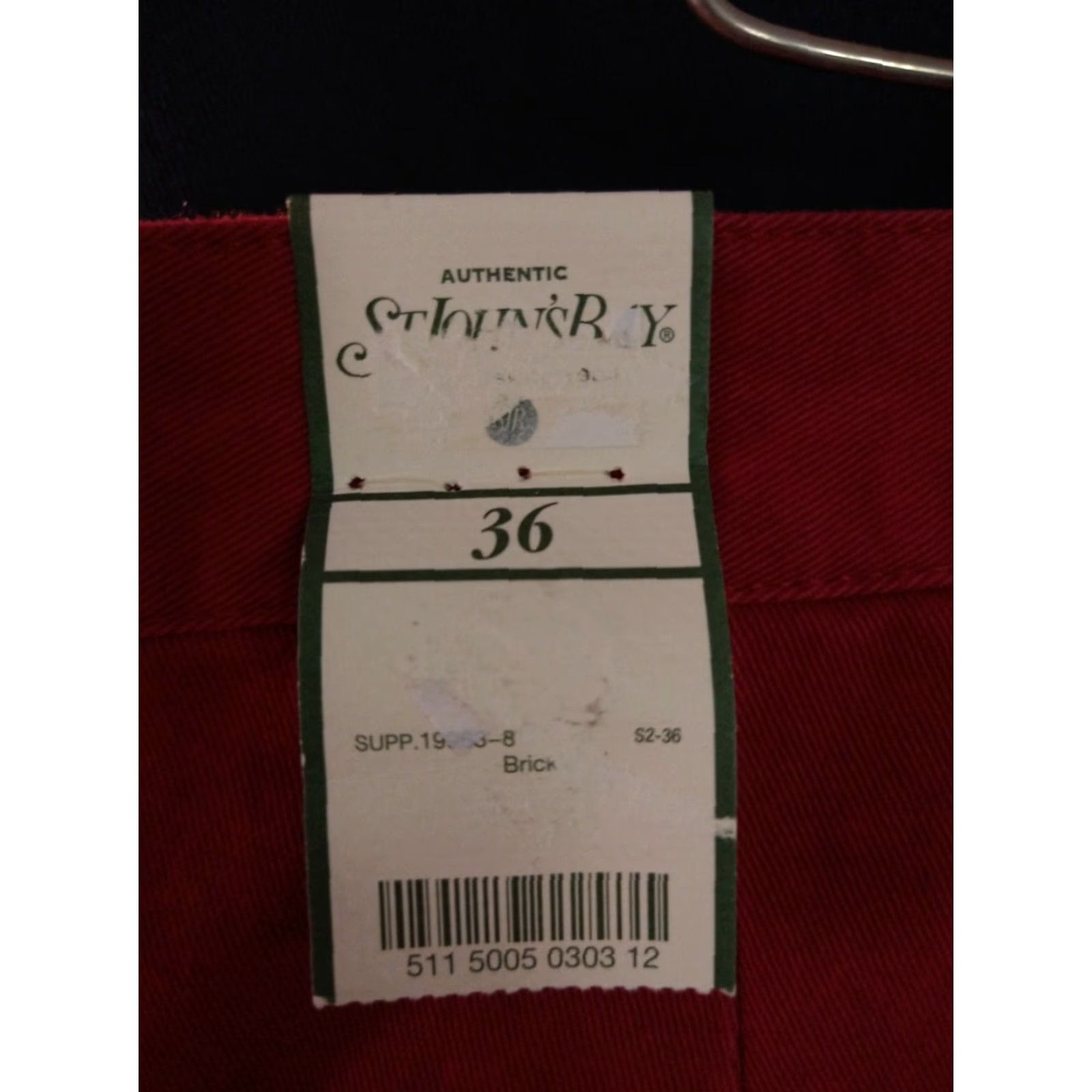 Vintage NWT St. John's Bay Red Shorts Size 36 all cotton Mens Size US 36 / EU 52 - 3 Thumbnail