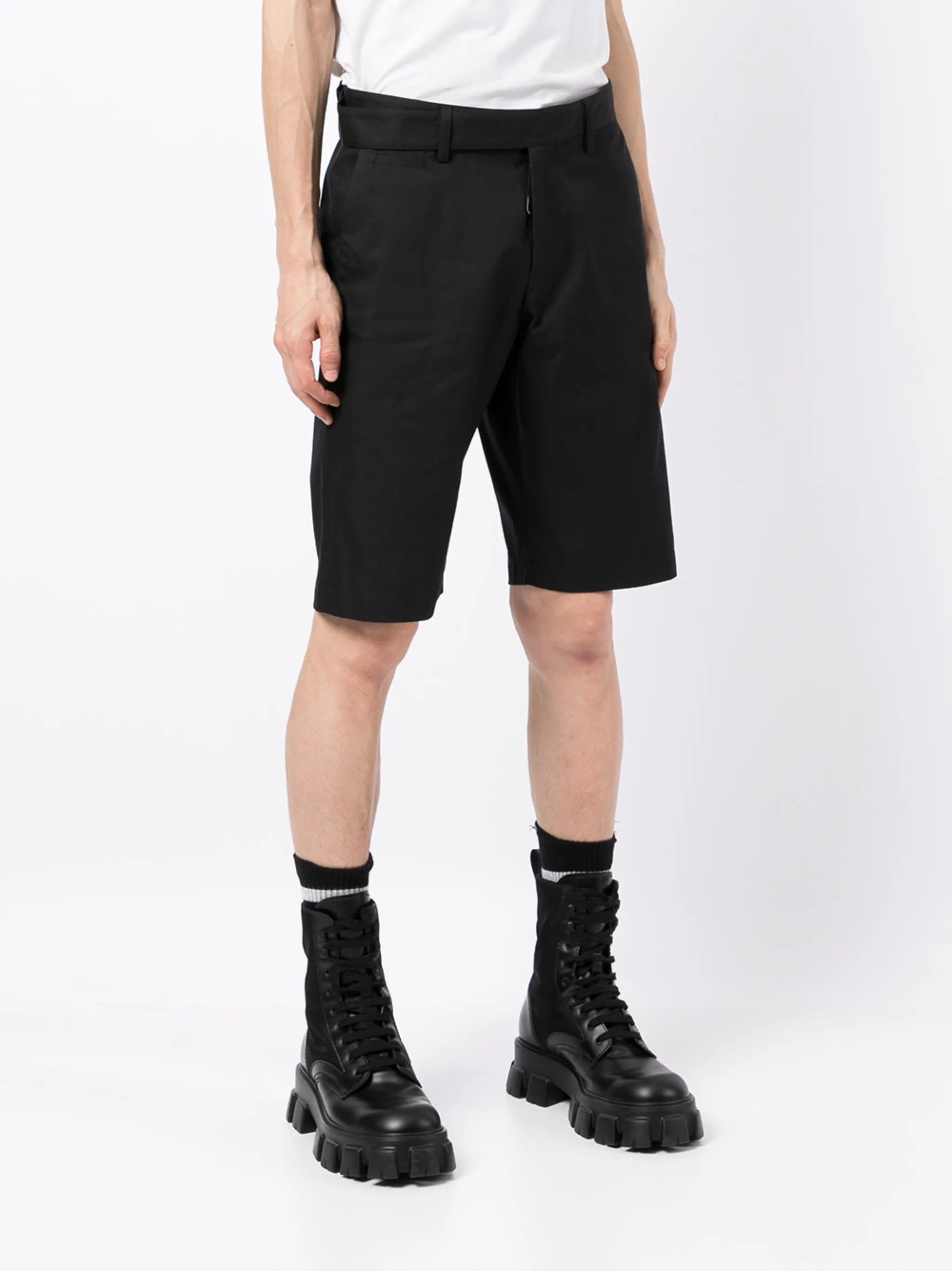 Off-White o1gr1nt0125 Industrial Belt Chino Short in Black Size US 38 / EU 54 - 3 Thumbnail