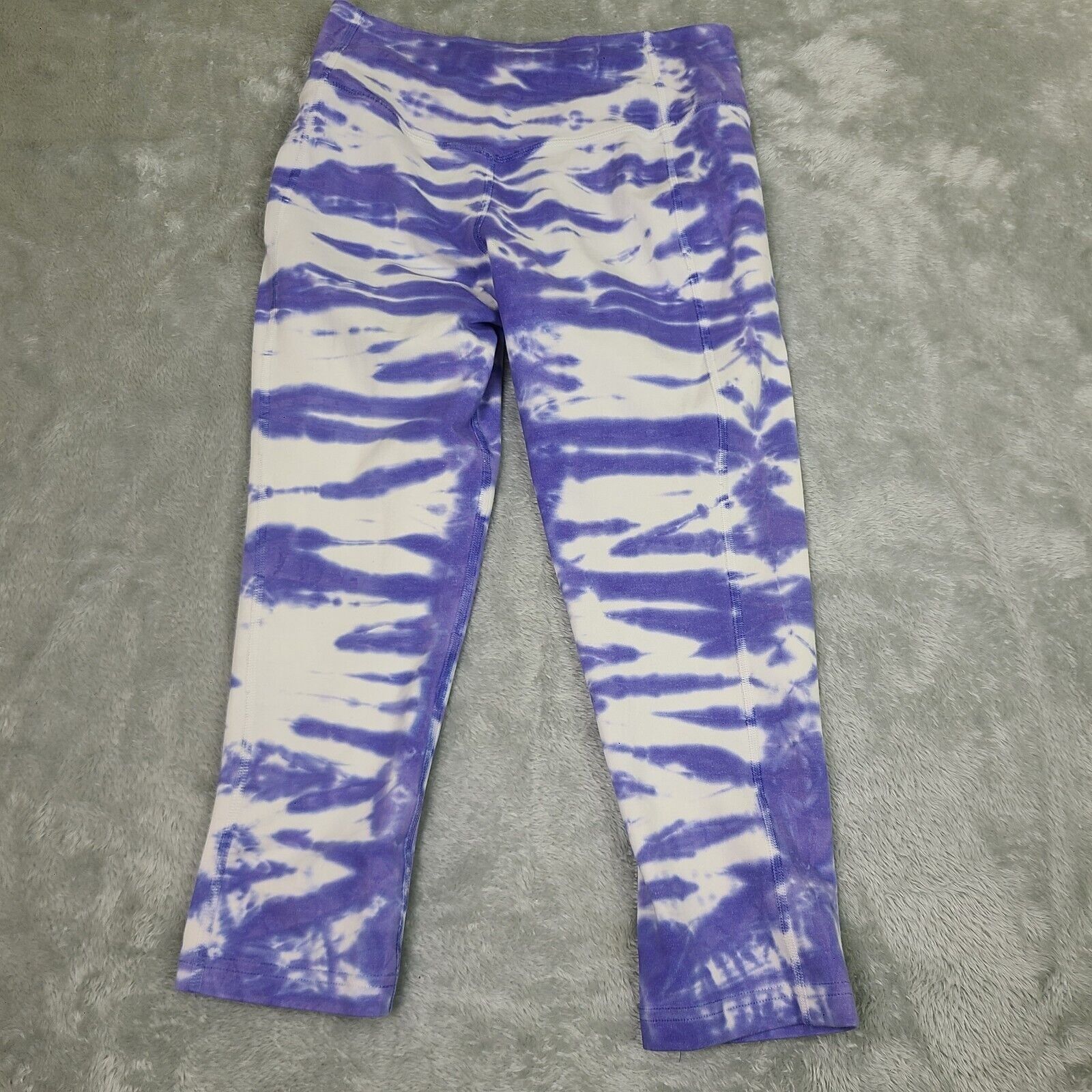Nike Nike Dri Fit Leggings Purp & White Tie Dye Compression Pants Size 25" / US 0 / IT 36 - 6 Thumbnail