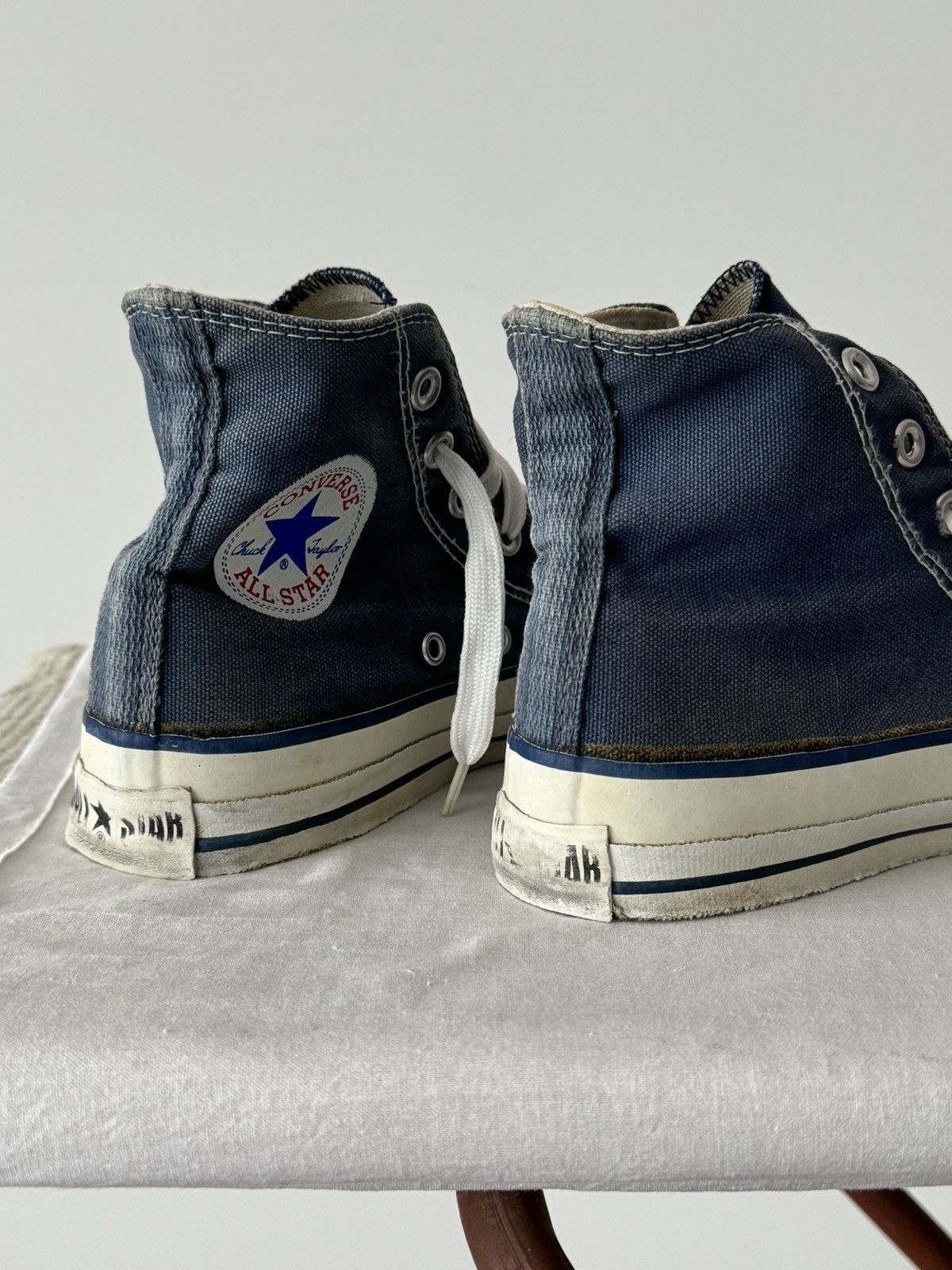 Converse × Vintage Vintage 80s Converse Chuck Taylor Made In USA High Top Size US 5 / IT 35 - 4 Thumbnail