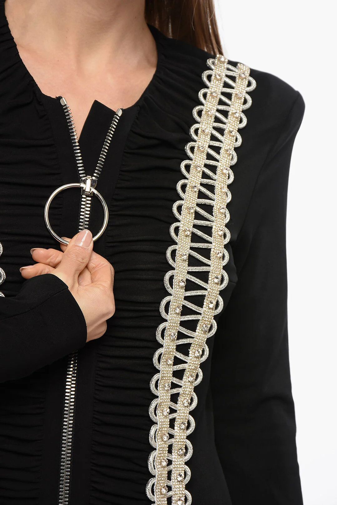 Balmain og1mm0326 Long Dress in Black Size M / US 6-8 / IT 42-44 - 3 Thumbnail