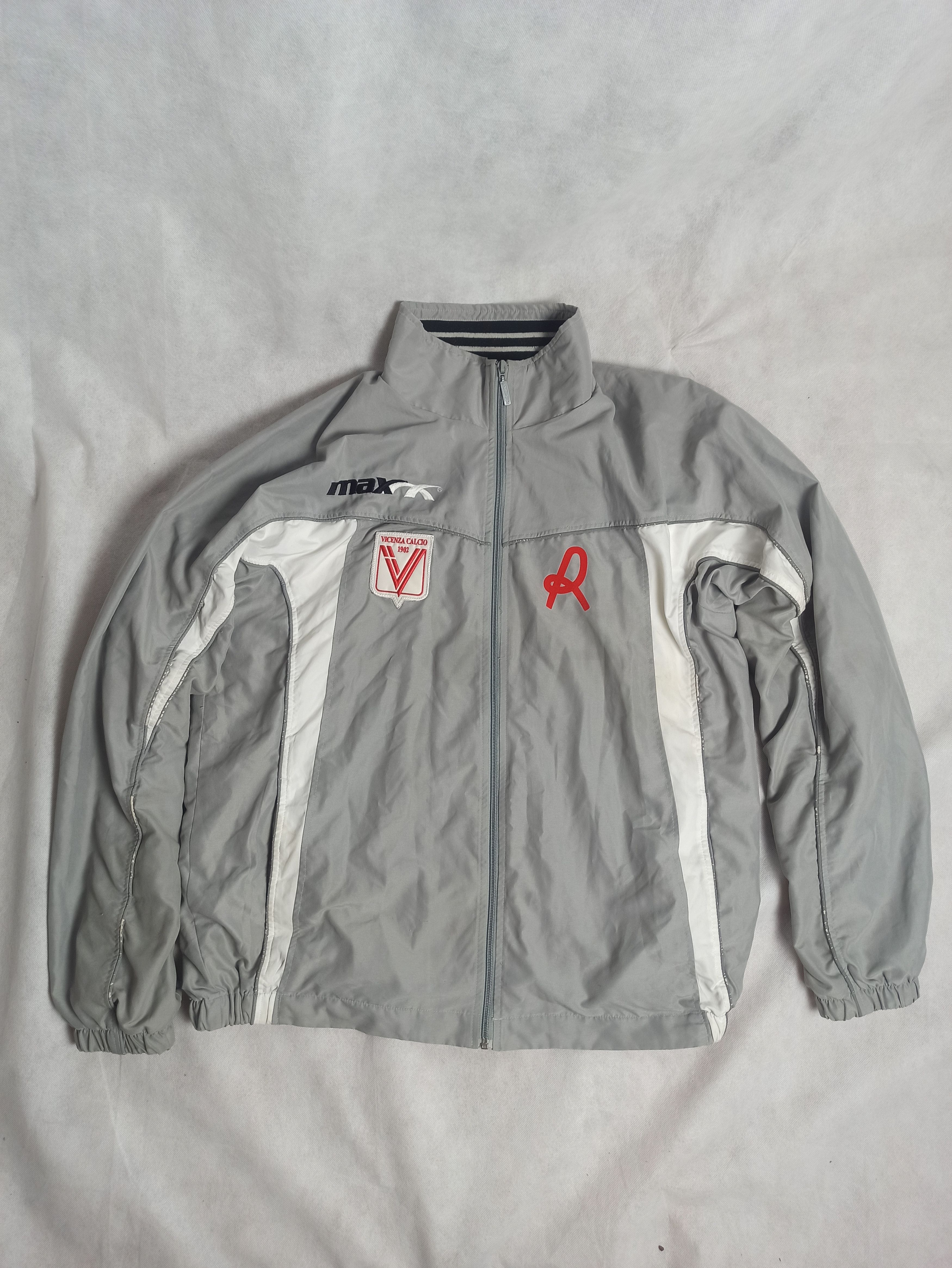 image of Soccer Jersey x Sports Specialties 90's Vicenza Calcio Max Track Jacket Vintage in Grey (Size 2XL)