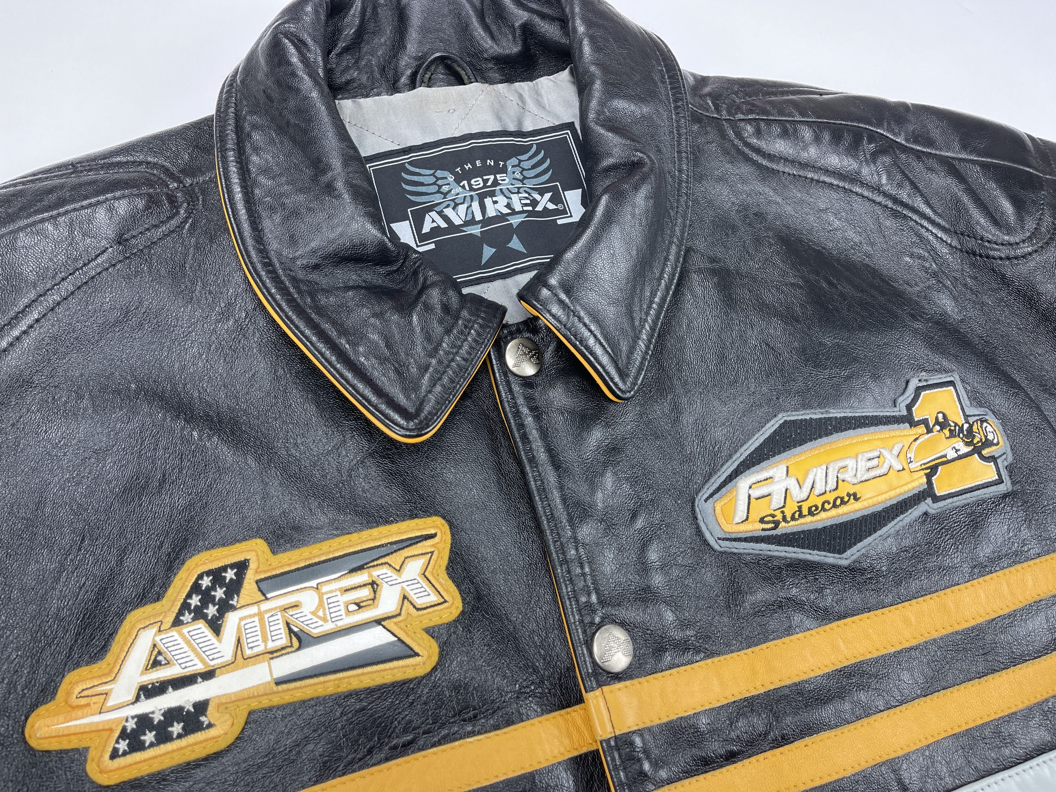 Avirex AVIREX leather jacket, 25th Racing, vintage, 90s hip hop XXL Size US XXL / EU 58 / 5 - 14 Thumbnail