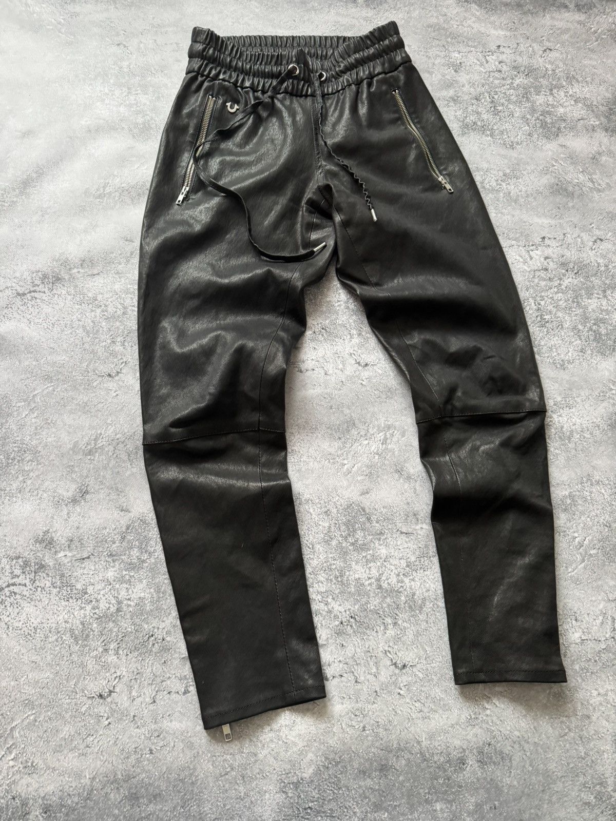True Religion Rare True Religion Leather Pants size 29 Size 29" - 3 Thumbnail