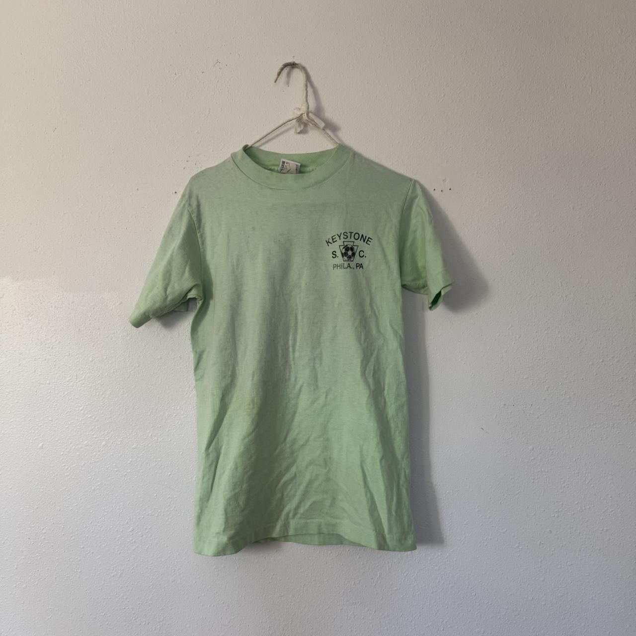 Vintage Vintage distressed mint green Soccer Club tee Size US S / EU 44-46 / 1 - 4 Thumbnail