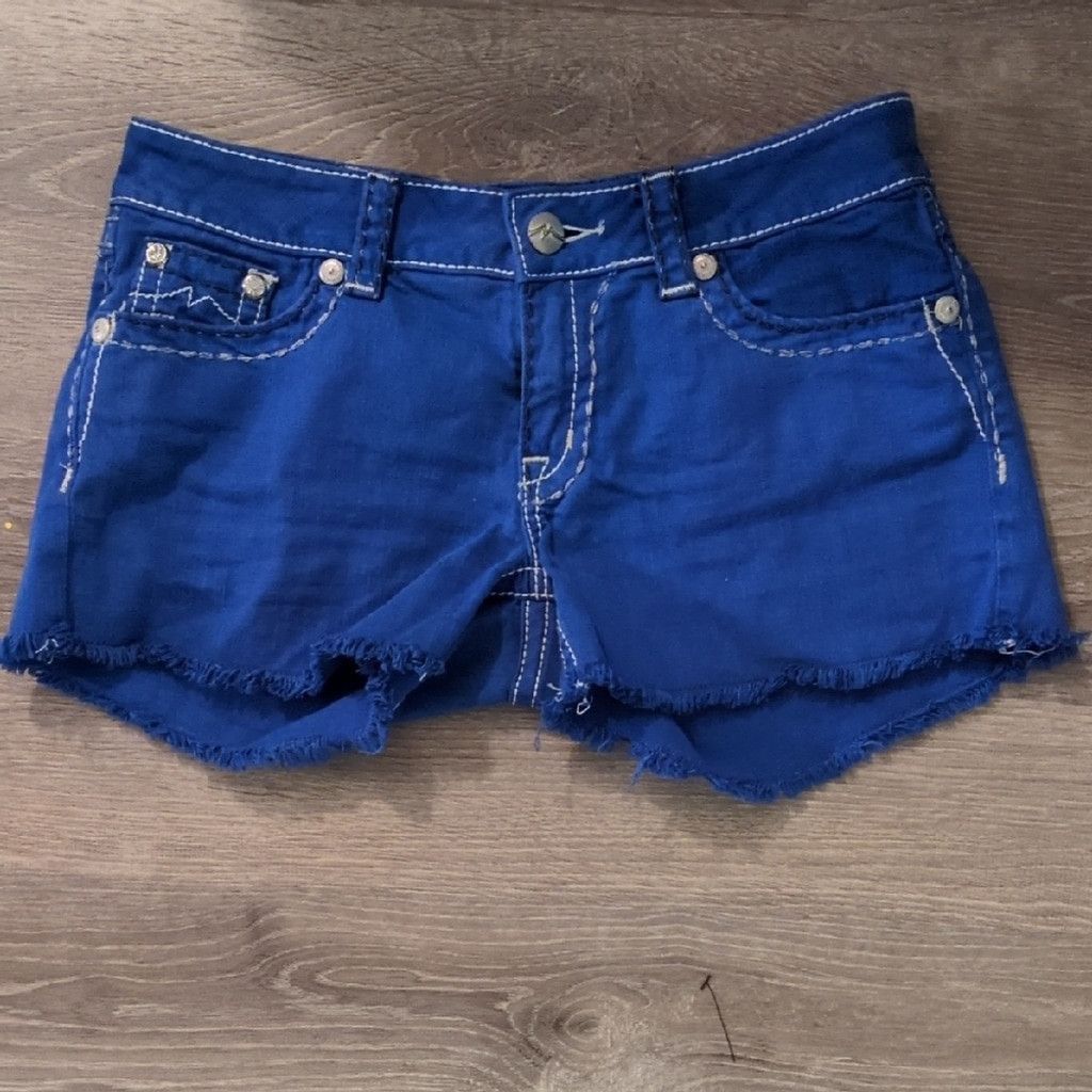 Miss Me Miss Me Royal Blue Shorts Size 29 Size 29" - 1 Thumbnail