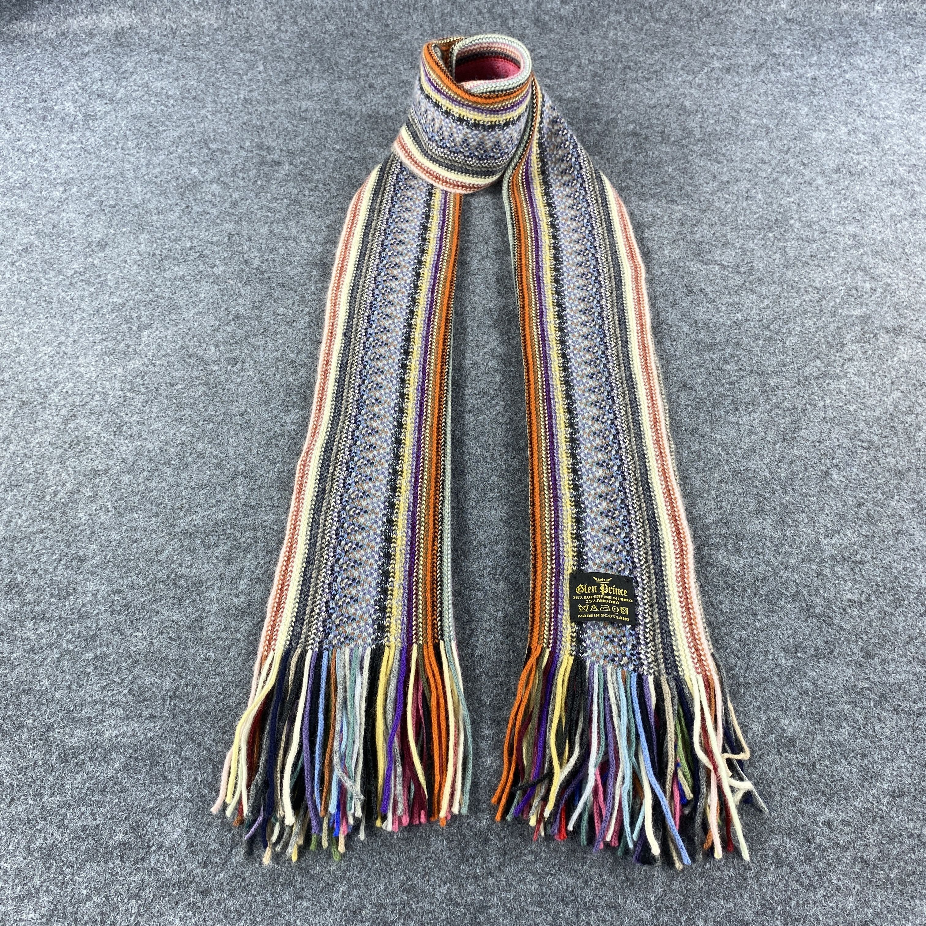 Vintage Glen Prince Scarf # Muffler # Neckwear # D528 Size ONE SIZE - 1 Thumbnail