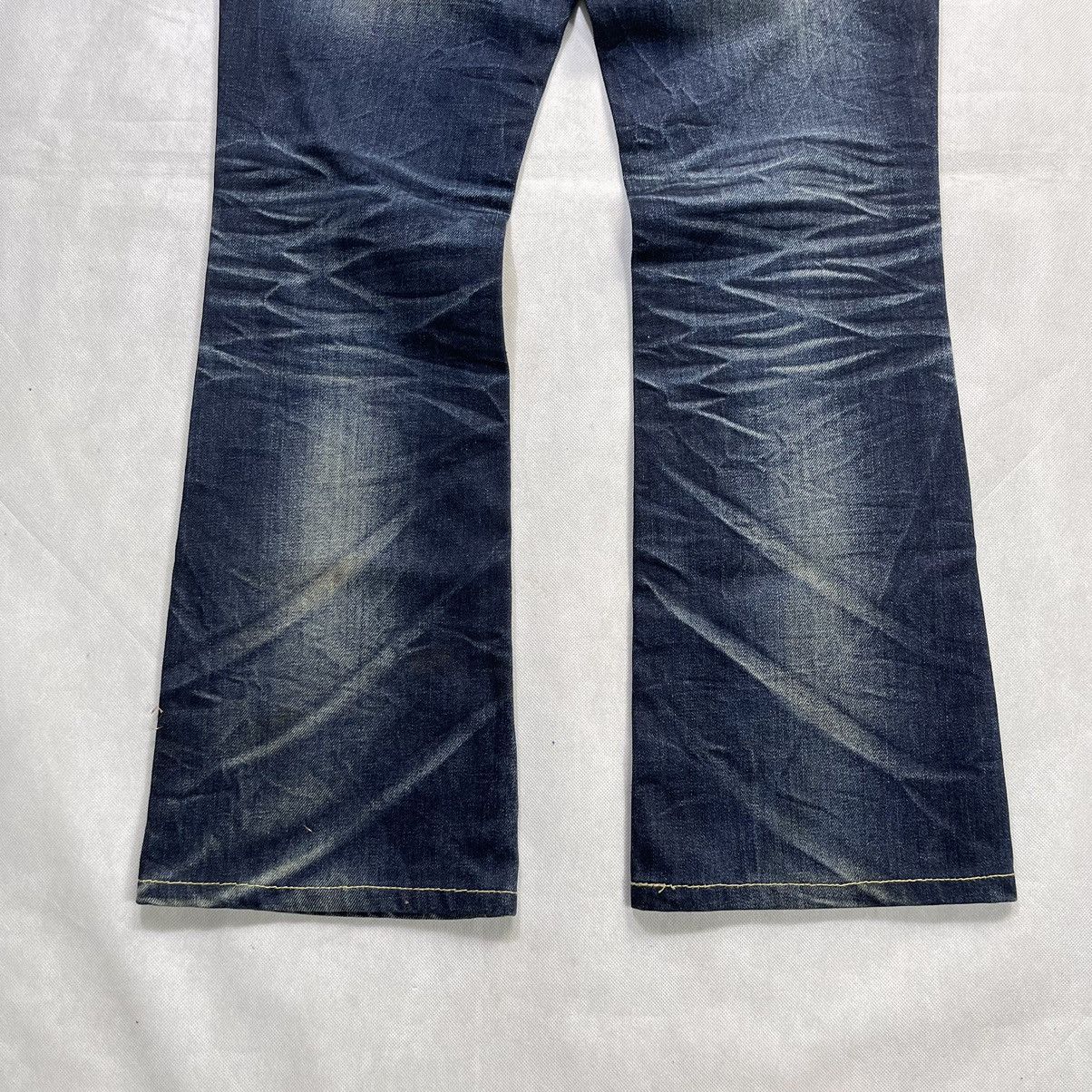 20471120 × If Six Was Nine × Japanese Brand Lolita Yoshitomo Nara Claw Mark Flare Denim Pant Size 32" / US 10 / IT 46 - 6 Thumbnail