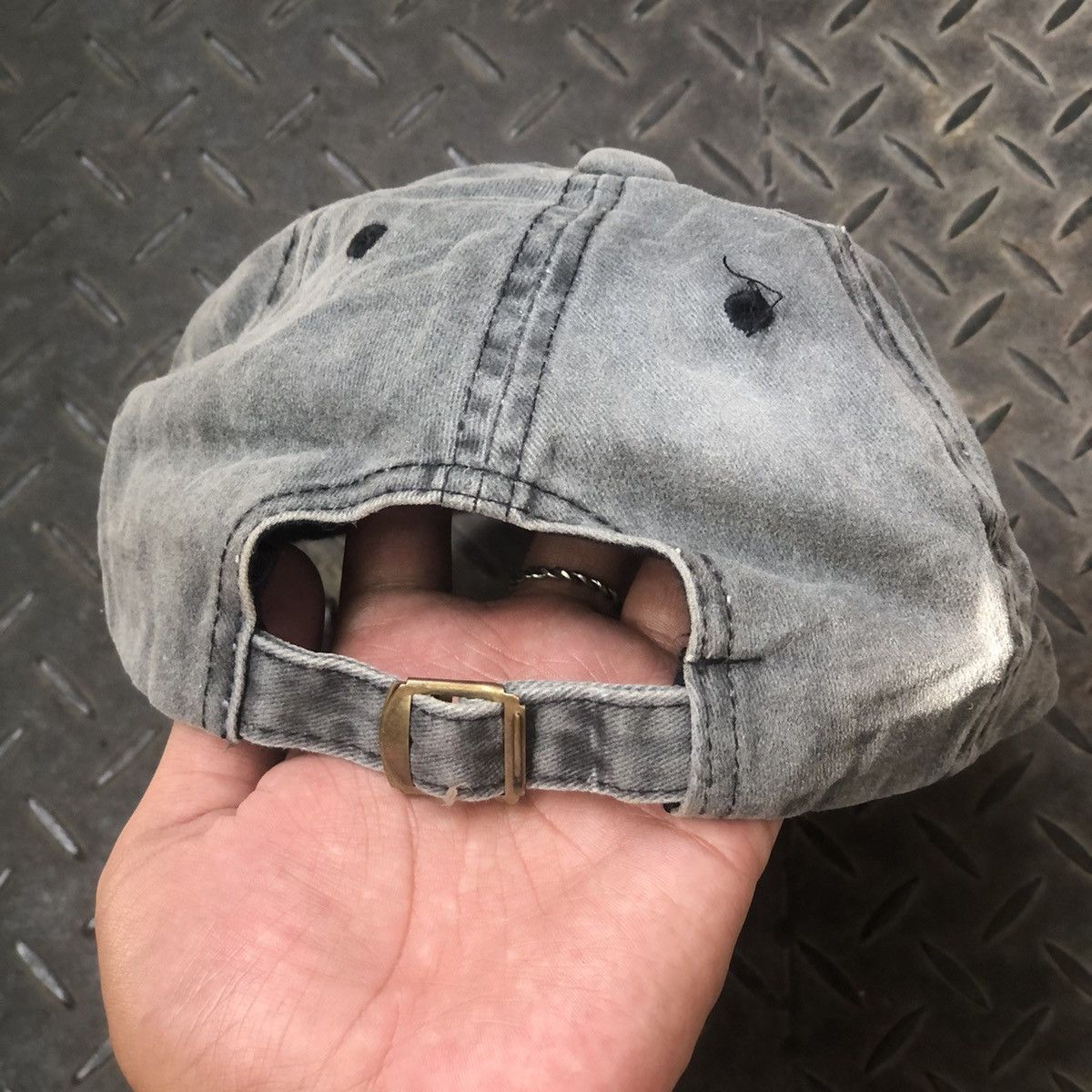 If Six Was Nine Vintage Guan Ripped Distressed Greywashed Hat Japanese Brand Size ONE SIZE - 7 Thumbnail