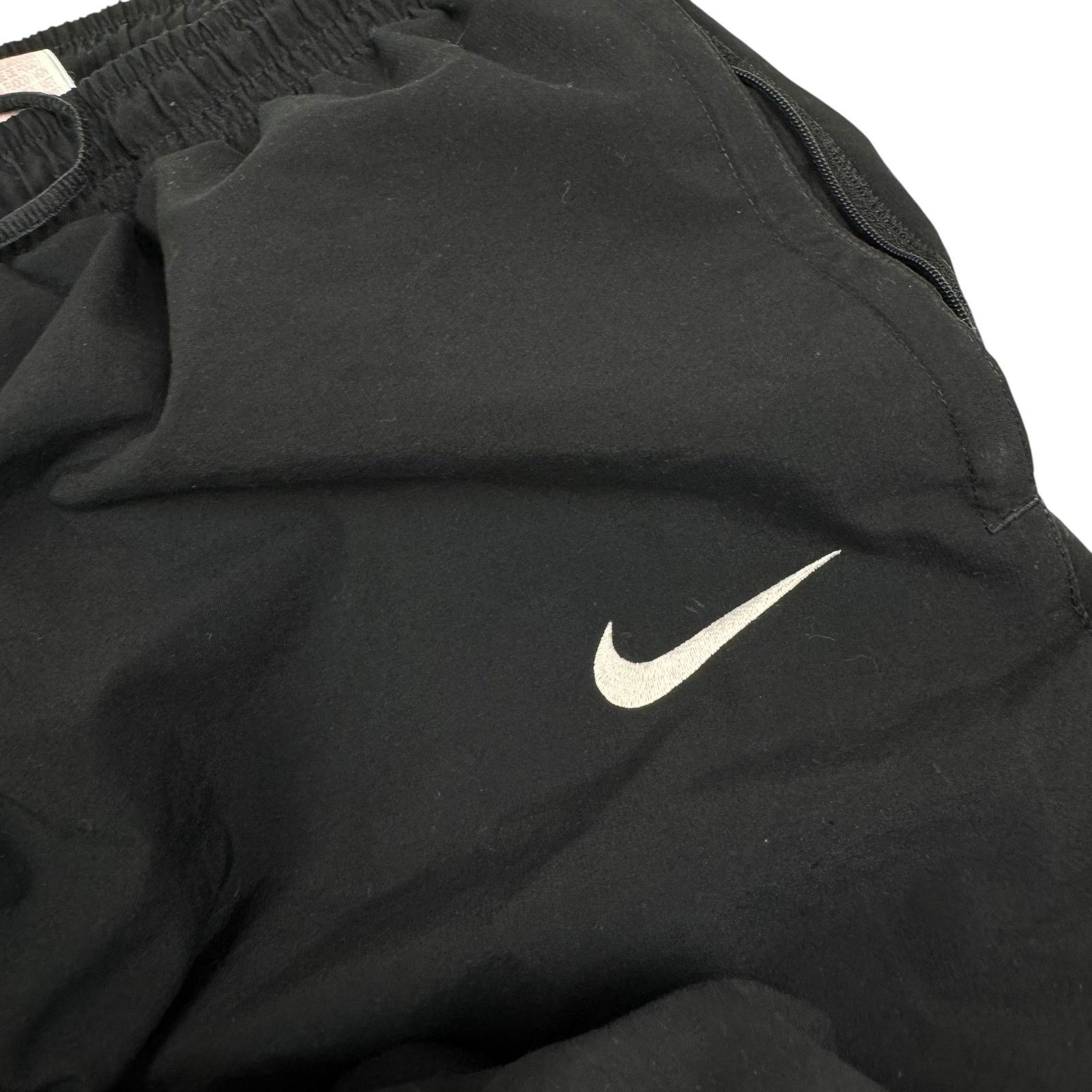 Japanese Brand × Nike Nike Men's Black Mesh Zipper Hem Tappered Leg Track Pants XL Size US 34 / EU 50 - 3 Thumbnail