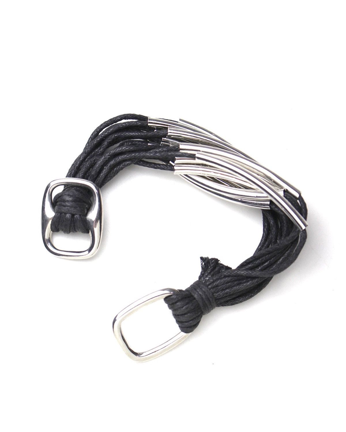 Hysteric Glamour 2000S JAPANESE MADE MULTI-STRAND BLACK CORD METAL BRACELET Size ONE SIZE - 1 Thumbnail