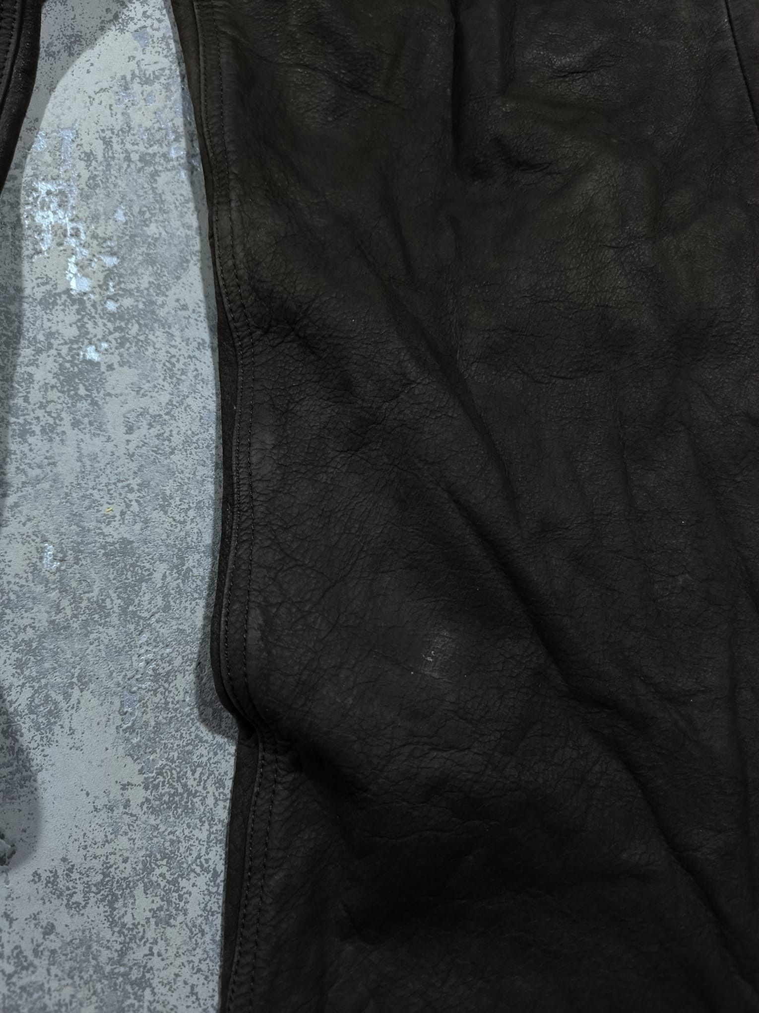 Genuine Leather dark brown western leather 90s pants chrome hearts Size US 38 / EU 54 - 10 Thumbnail