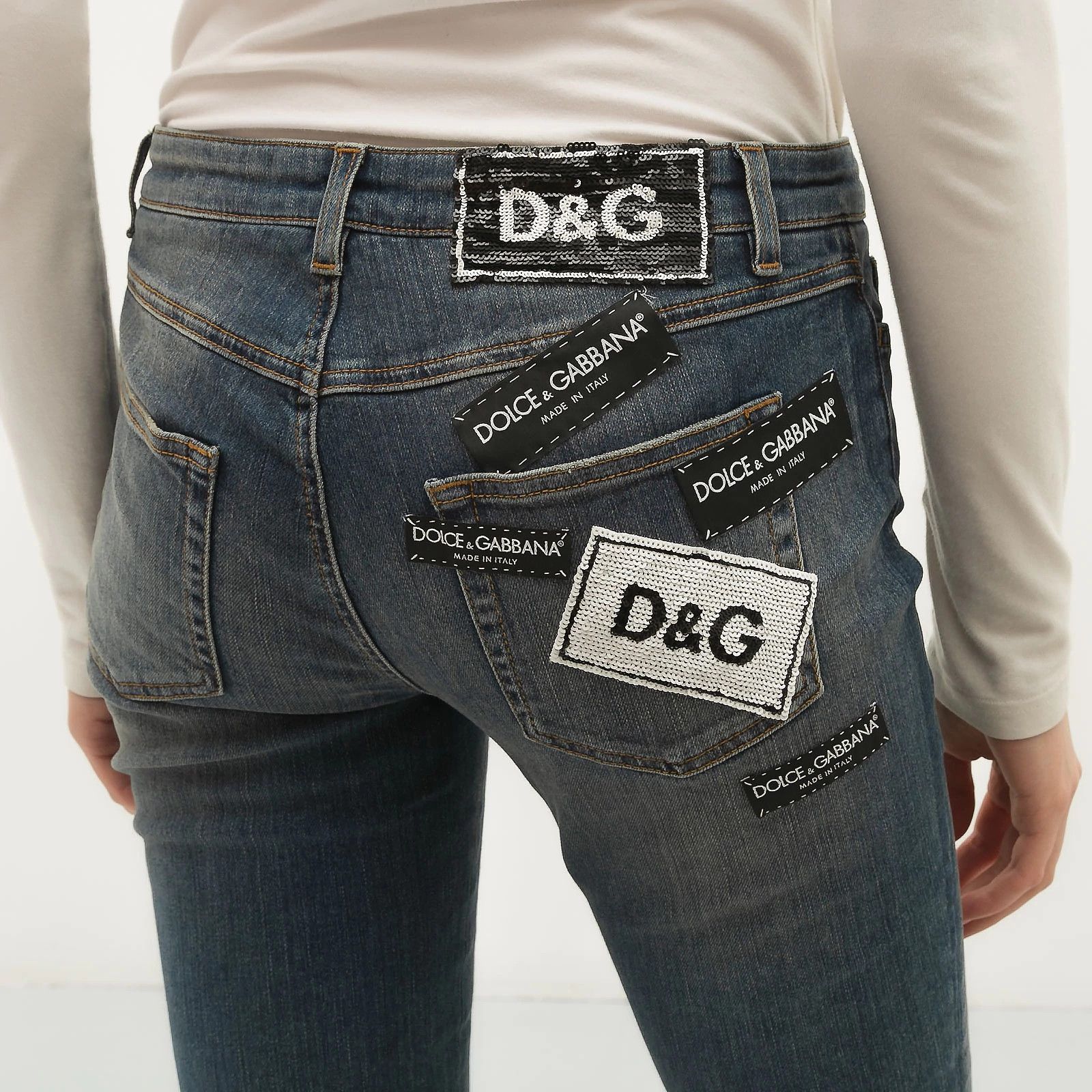 Dolce & Gabbana o1y0825 Denim Pant in Blue Size 26" / US 2 / IT 38 - 4 Thumbnail