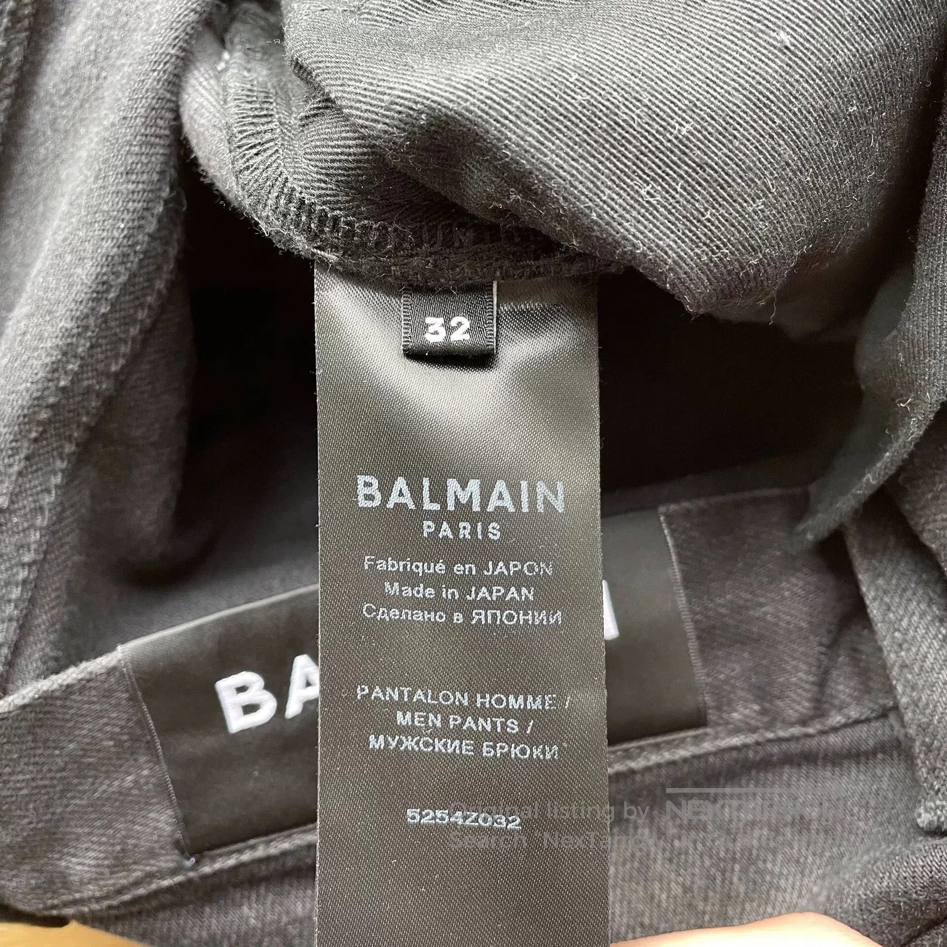 Balmain Balmain Black Silver Washed Distressed Jeans. Size US 32 / EU 48 - 6 Thumbnail