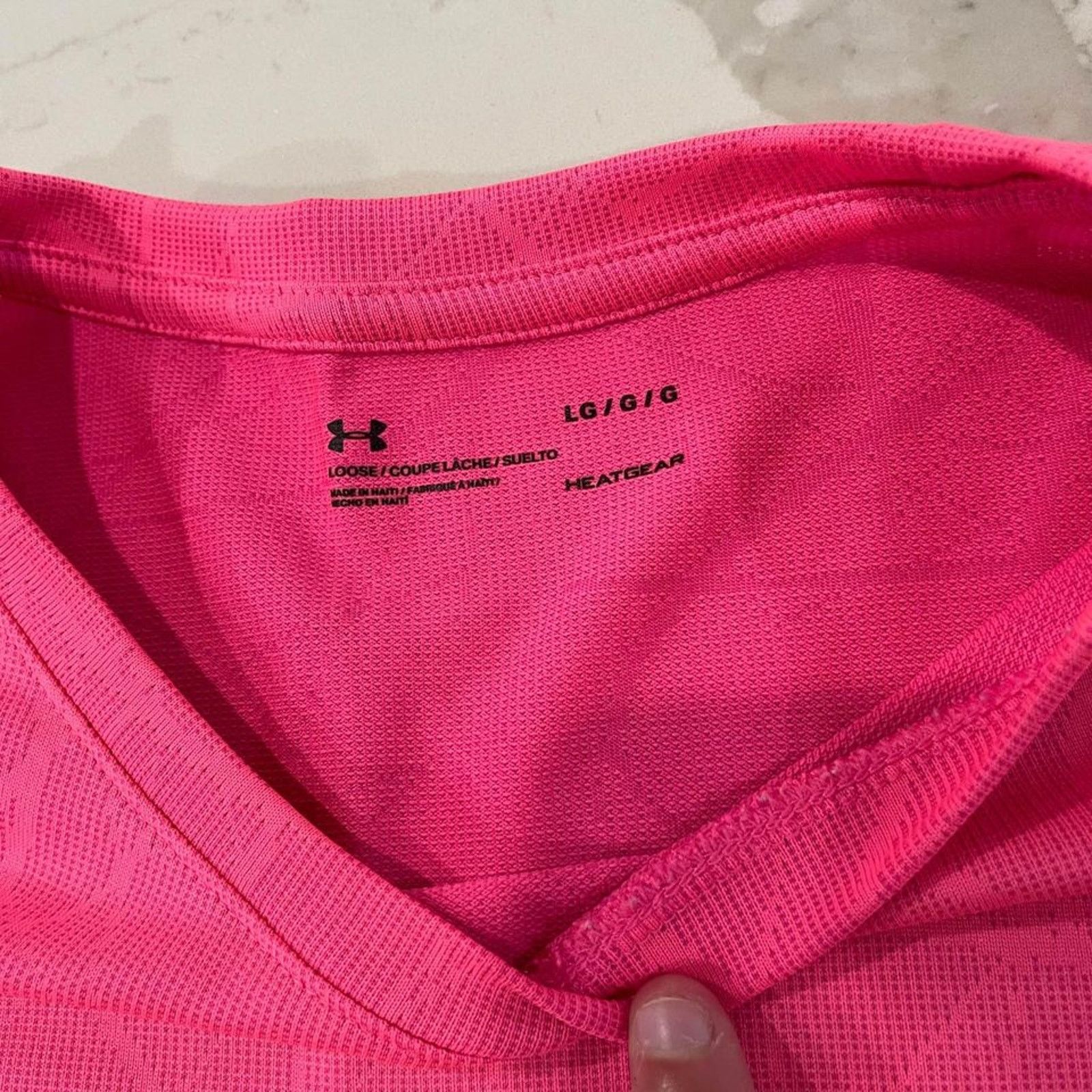 Under Armour Under Armour Heat Gear T-Shirt LooseFit HotPink Womens Large Size L / US 10 / IT 46 - 3 Thumbnail