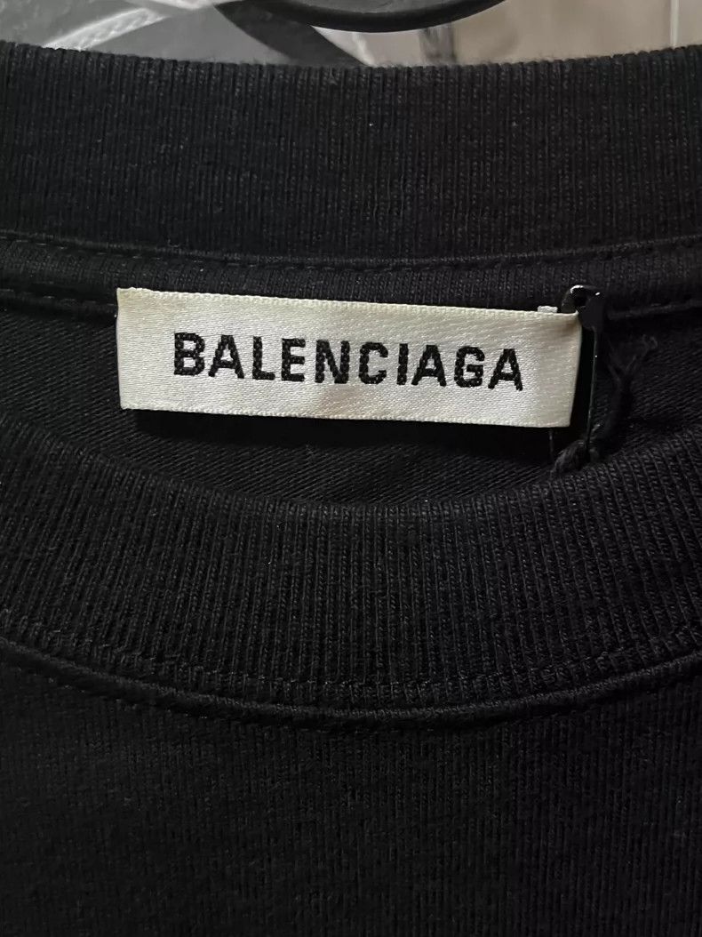 Balenciaga Balenciaga GW GW slogan short sleeve black m size Size US M / EU 48-50 / 2 - 3 Thumbnail