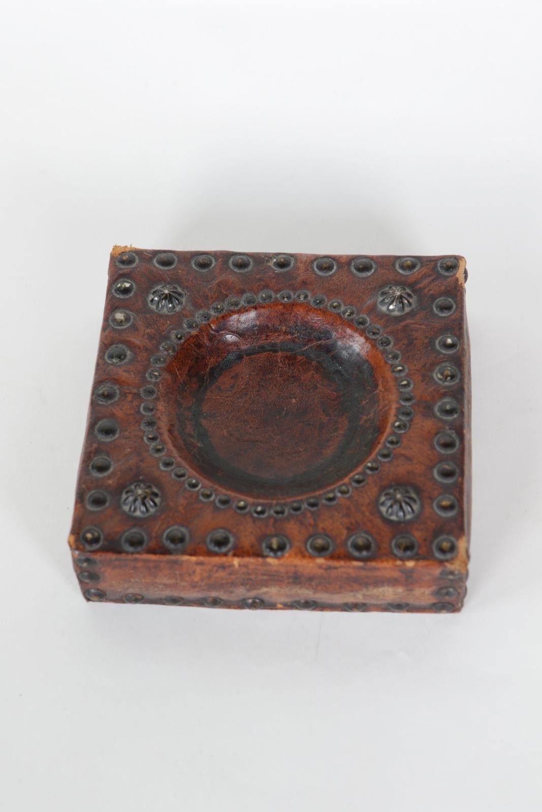 Other 60's Leather Studded Catch-All Bowl Saddle-Style Ashtray Size ONE SIZE - 1 Thumbnail