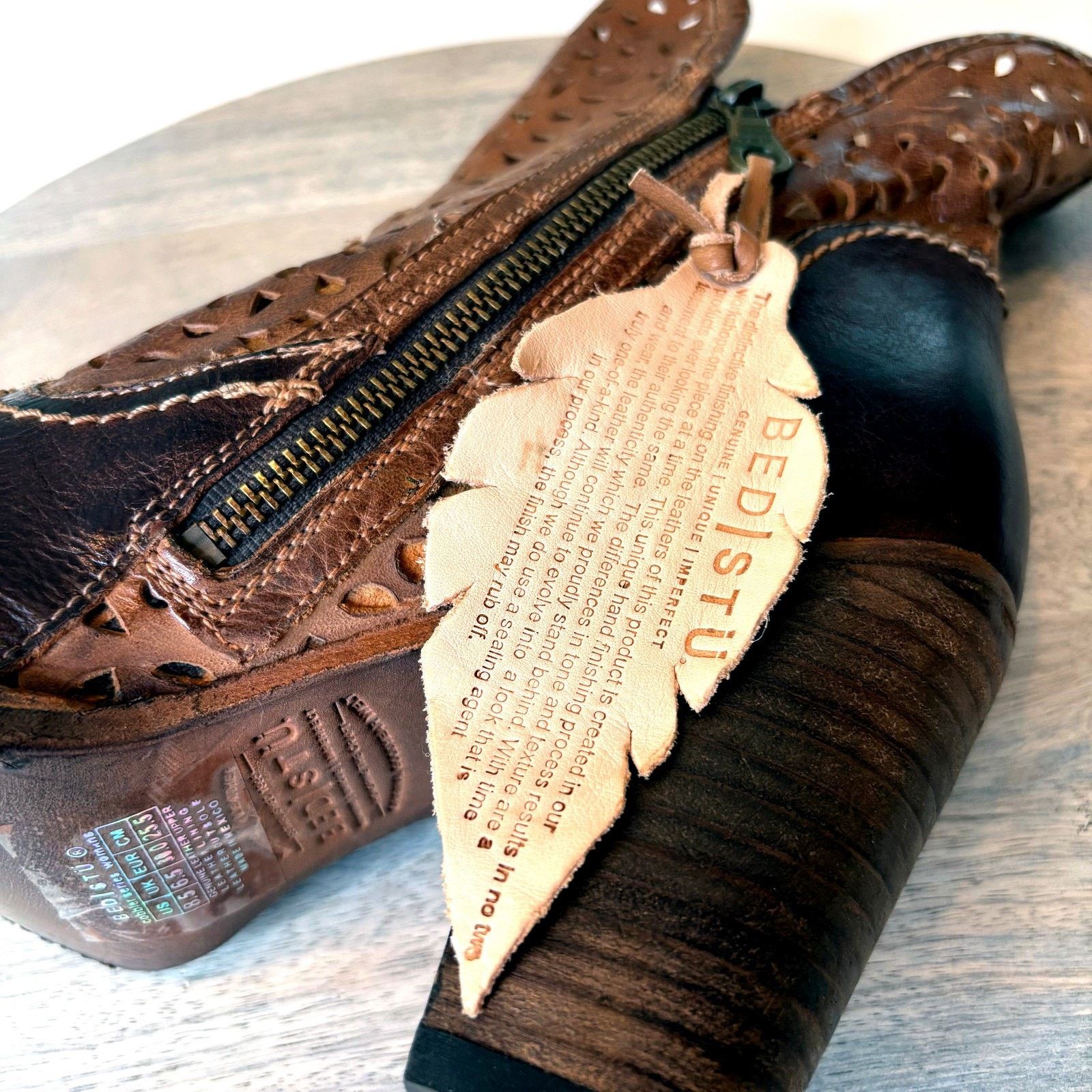 Bed Stu Bed Stu Leather Ankle Boots Laser Cut Rustic Women's 8.5 Size US 8.5 / IT 38.5 - 10 Thumbnail