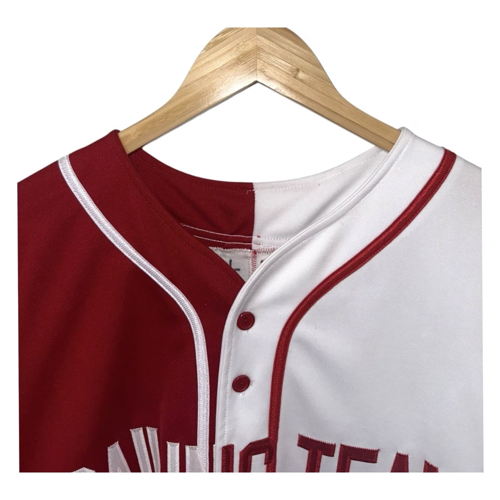 Vintage Lil Yachty Sailing Team Baseball Jersey T-Shirt Size L RED Men RARE Size US L / EU 52-54 / 3 - 5 Thumbnail