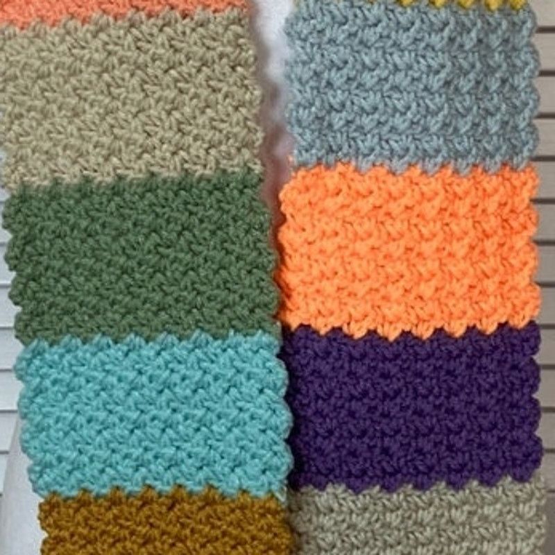 Handmade NWT Handmade Crocheted Multicolor Adult Beanie Scarf 62” Size ONE SIZE - 5 Thumbnail