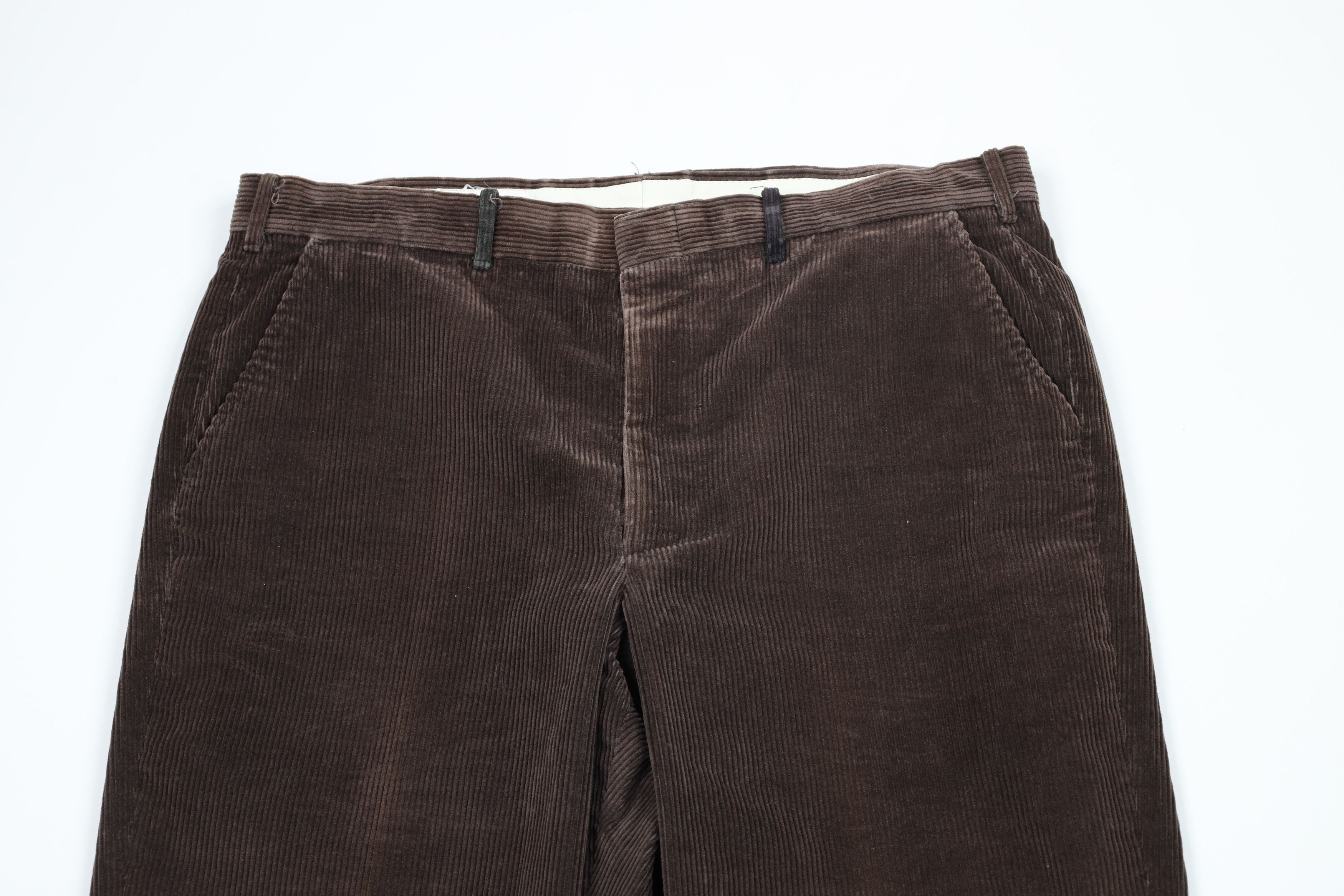 Vintage Vintage 90s Streetwear Wide Leg Corduroy Chino Pants Brown Size US 36 / EU 52 - 2 Thumbnail