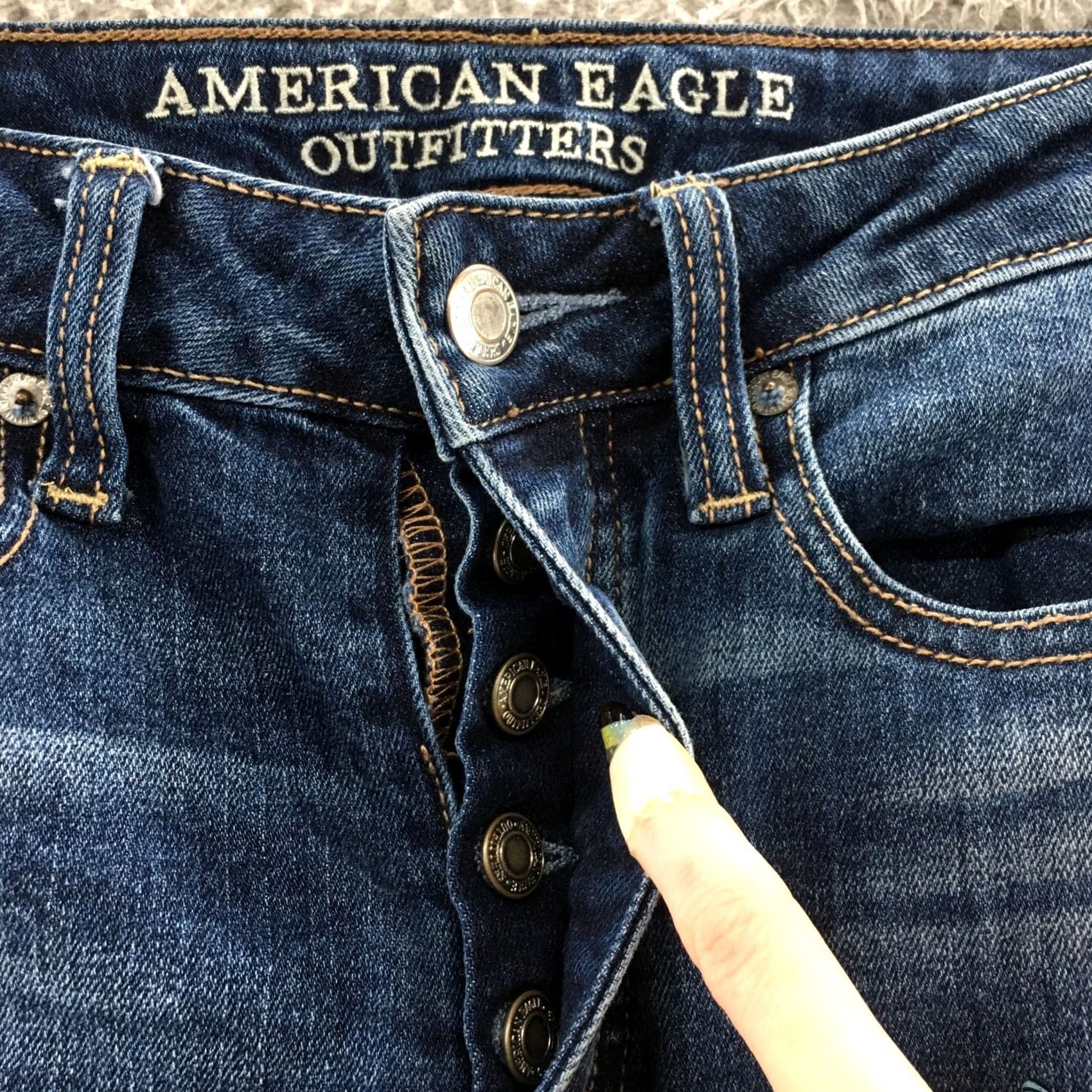 American Eagle Outfitters VINTAGE American Eagle Outfitters Jeans Skinny Womens 2R Blue Size 26" / US 2 / IT 38 - 3 Thumbnail