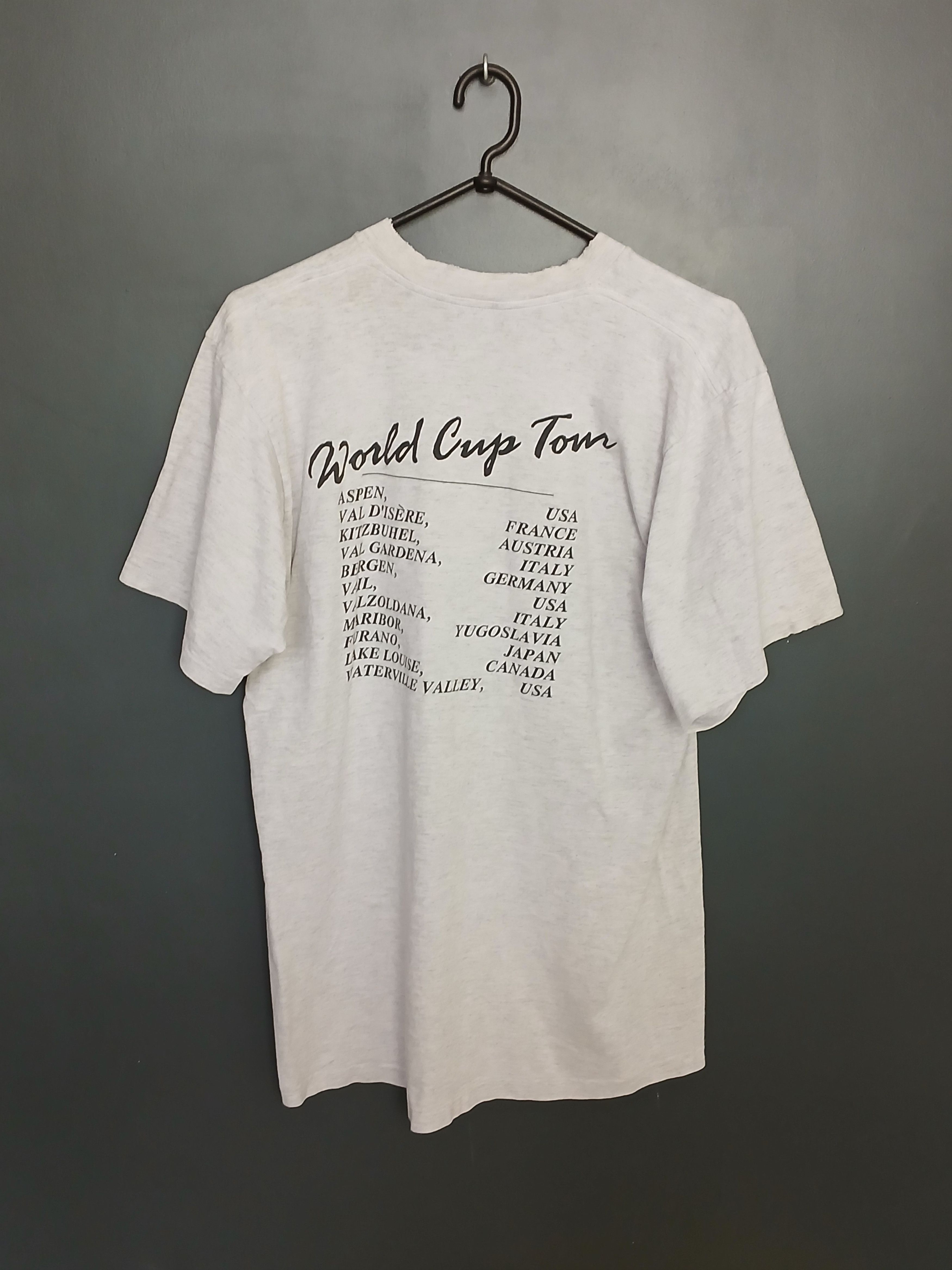 Vintage Vintage 1991 Alpine Ski World Cup USA T-Shirt Size US XL / EU 56 / 4 - 2 Thumbnail