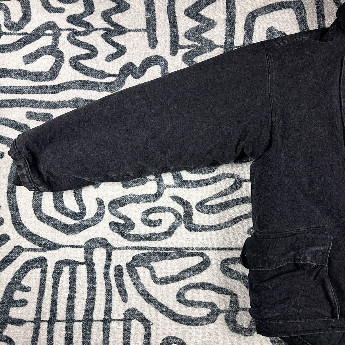 Heron Preston Black Fireman Jacket Clasp Size XL