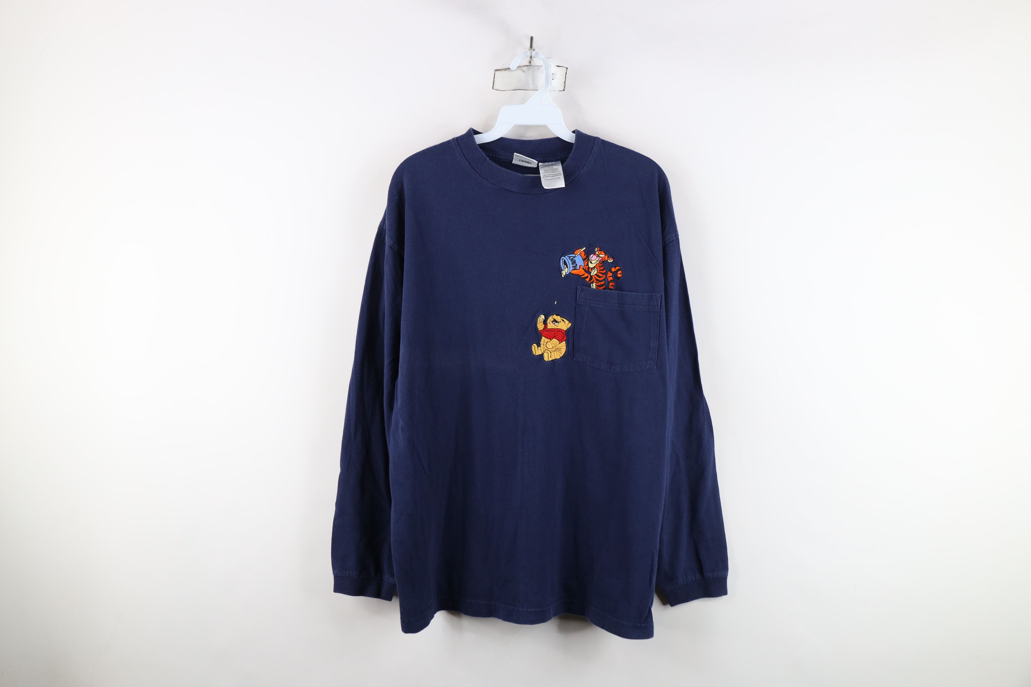 Disney × Vintage Vintage 90s Disney Winnie the Pooh Long Sleeve T-Shirt Size US L / EU 52-54 / 3 - 1 Thumbnail