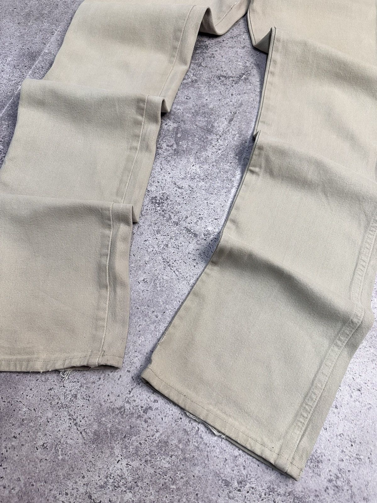 Wrangler USA 80s Wrangler Beige Denim Pants Straight Fit 32 Size US 32 / EU 48 - 2 Thumbnail