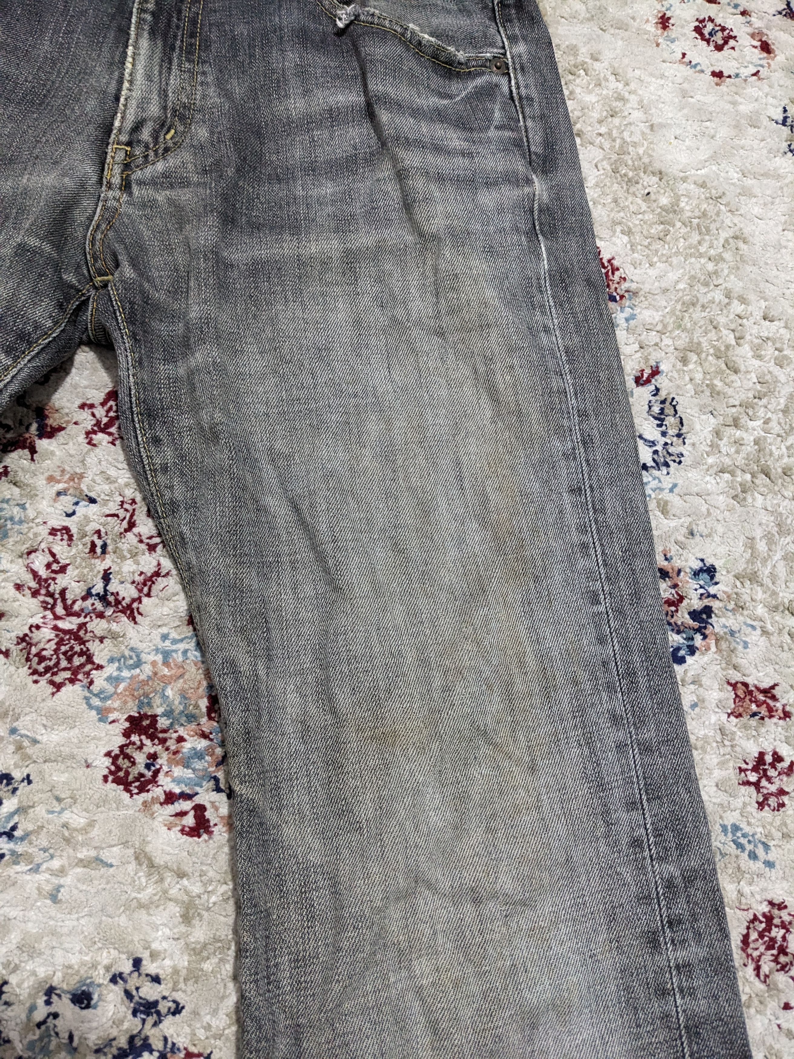 Japanese Brand × Uniqlo × Vintage Uniqlo B002 Faded Black Wash Flare Bootcut Jeans Size US 30 / EU 46 - 13 Thumbnail