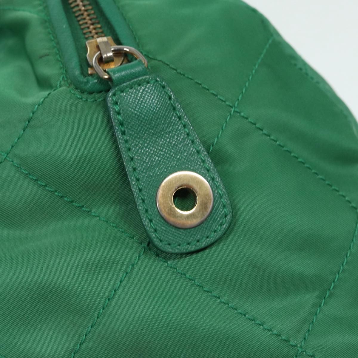 Prada PRADA Hand Bag Nylon Green Gold Size ONE SIZE - 7 Thumbnail