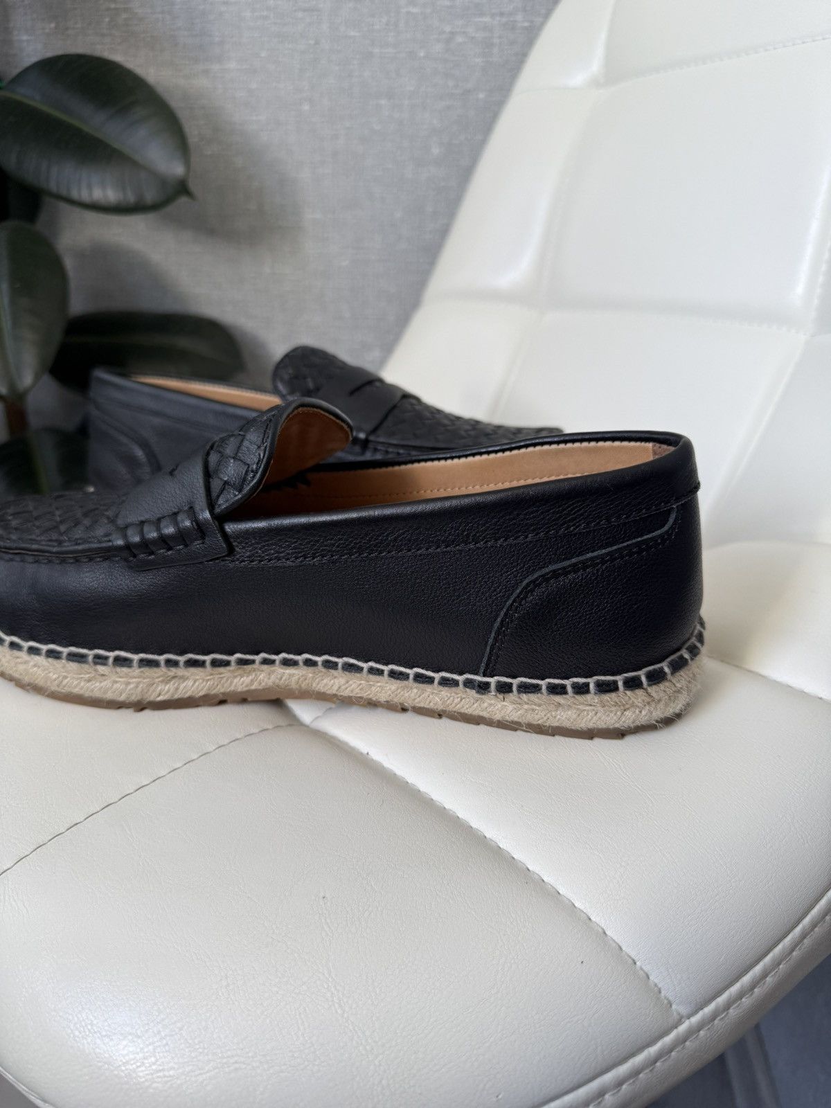 Bottega Veneta Bottega Veneta Woven Leather Loafers Shoes Espadrille Sole Size US 8 / EU 41 - 13 Thumbnail