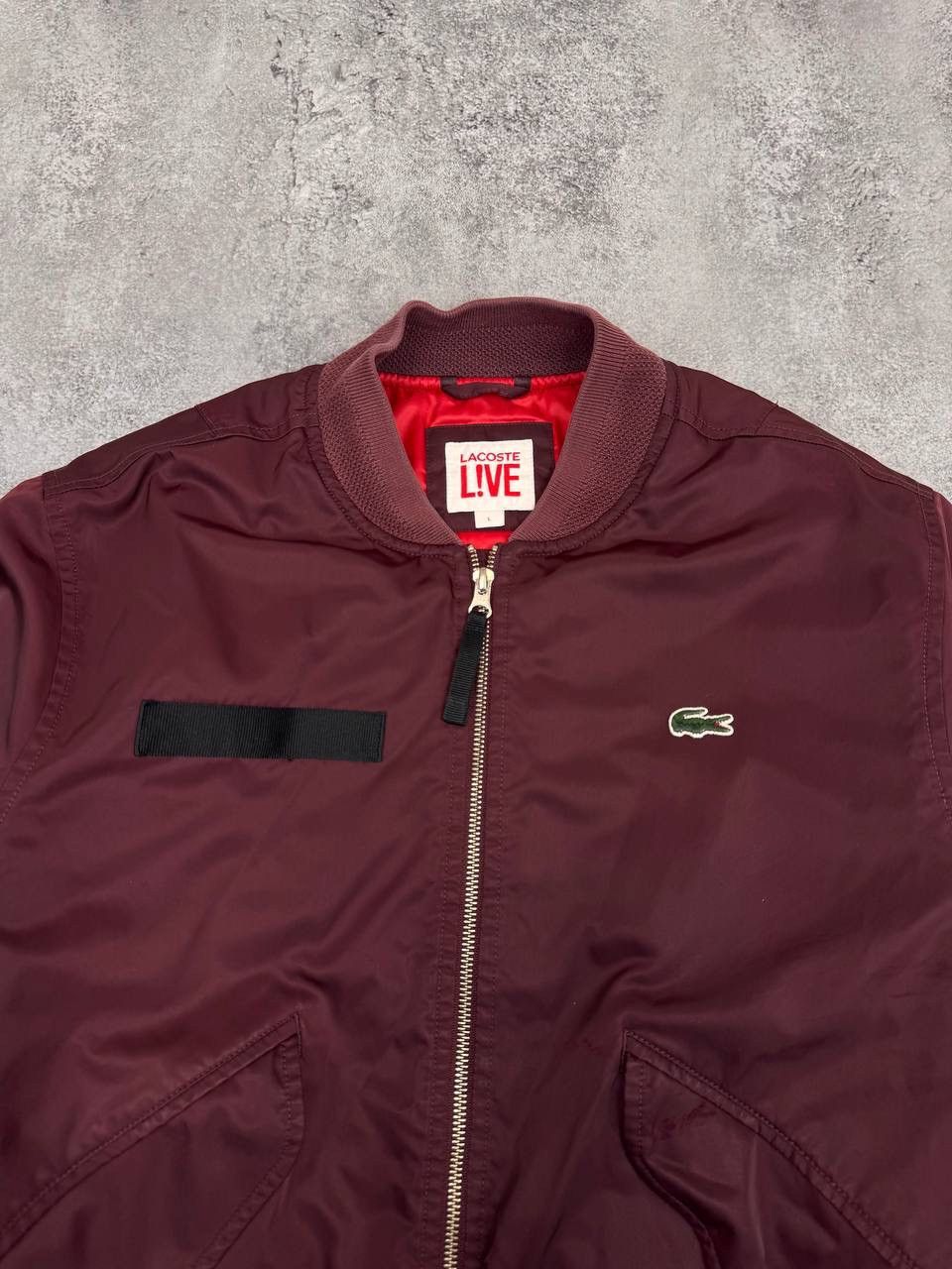 Lacoste Lacoste Live Men's Bomber Jacket Burgundy Size L Size US L / EU 52-54 / 3 - 4 Thumbnail