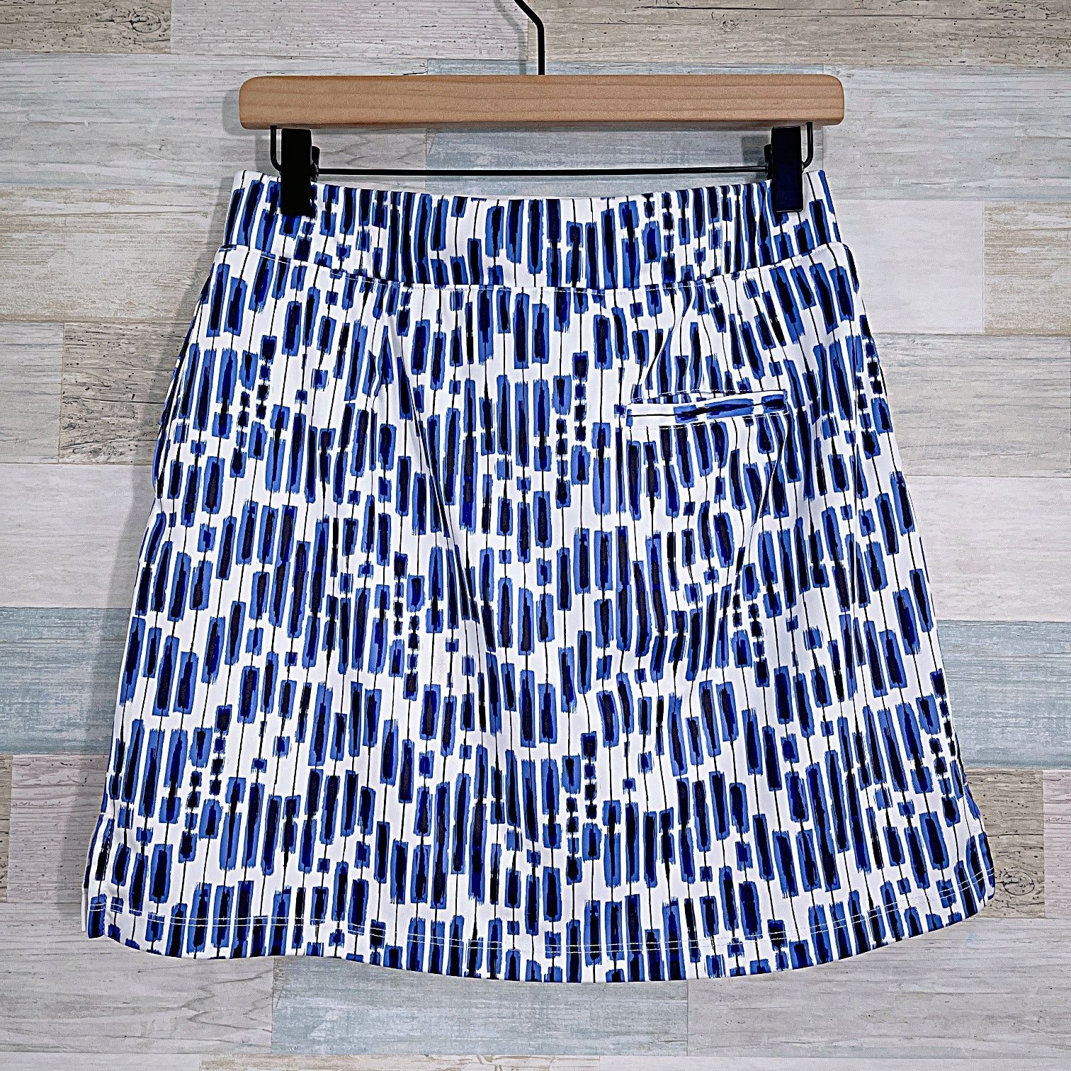Izod Izod Golf Printed Knit Skort Blue White Womens Medium Size 30" / US 8 / IT 44 - 5 Thumbnail