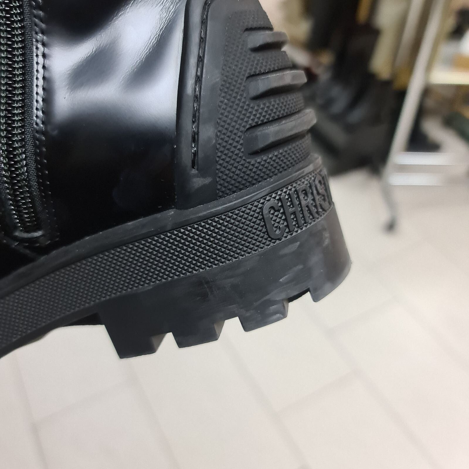Dior Dior Black Leather Combat Boots sz. 38 Size US 7 / IT 37 - 6 Thumbnail