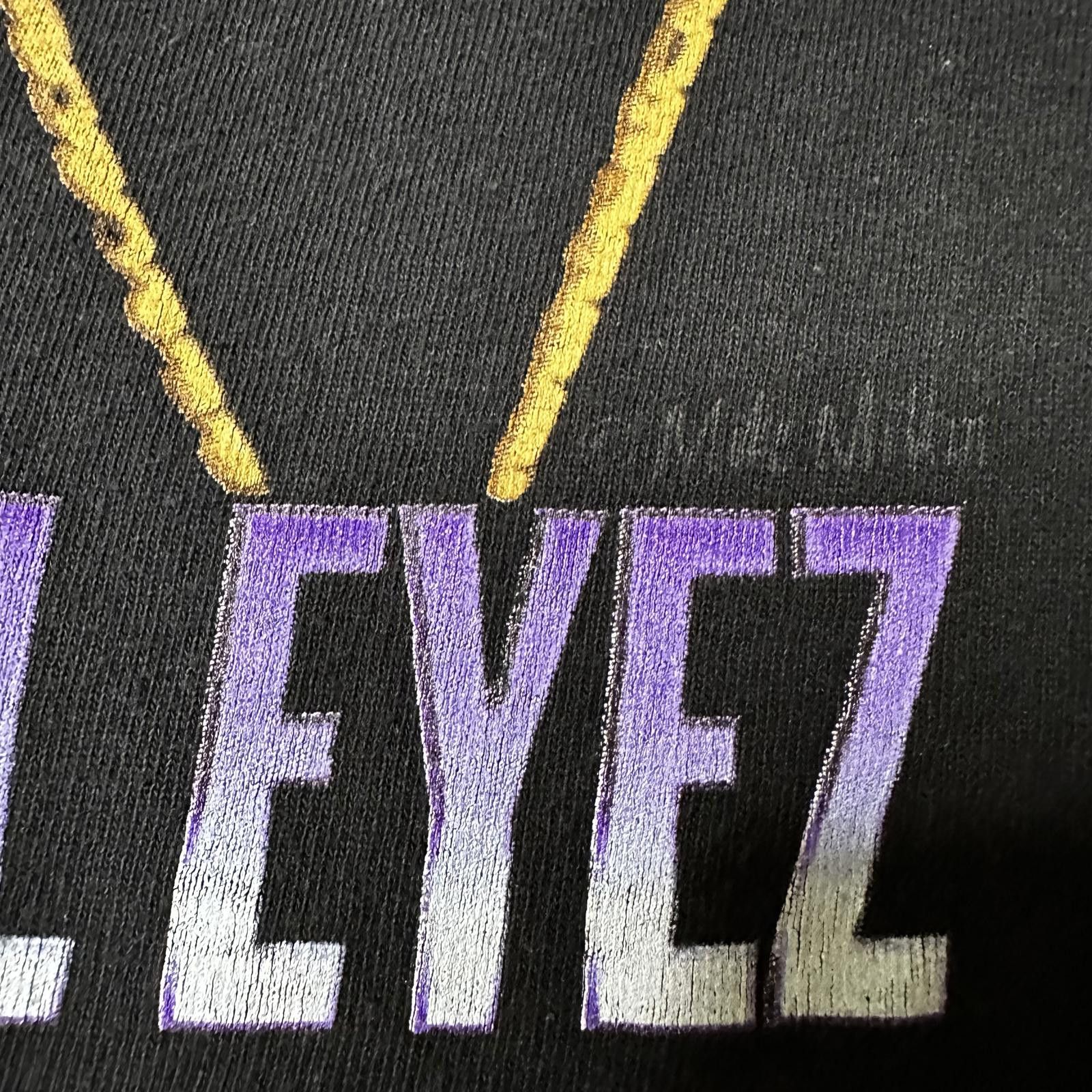 Rap Tees Tupac Shakur All Eyez On Me Graphic T-Shirt Black Unisex S Size US S / EU 44-46 / 1 - 6 Thumbnail