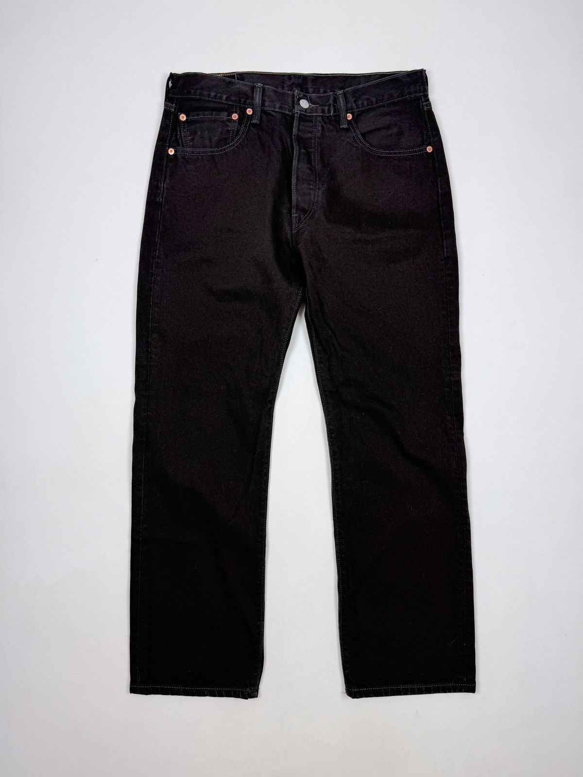 Levi's Levi’s 501 Straight Fit Black Denim Jeans 34X30 Size US 34 / EU 50 - 2 Thumbnail