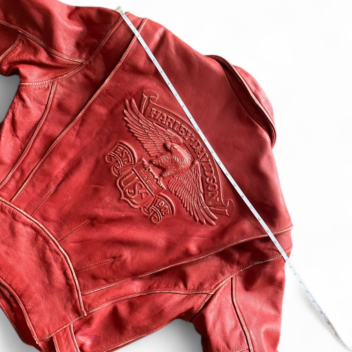 Harley Davidson VINTAGE Late 1980s To Early 1990s Harley Davidson Leather Size US M / EU 48-50 / 2 - 14 Thumbnail