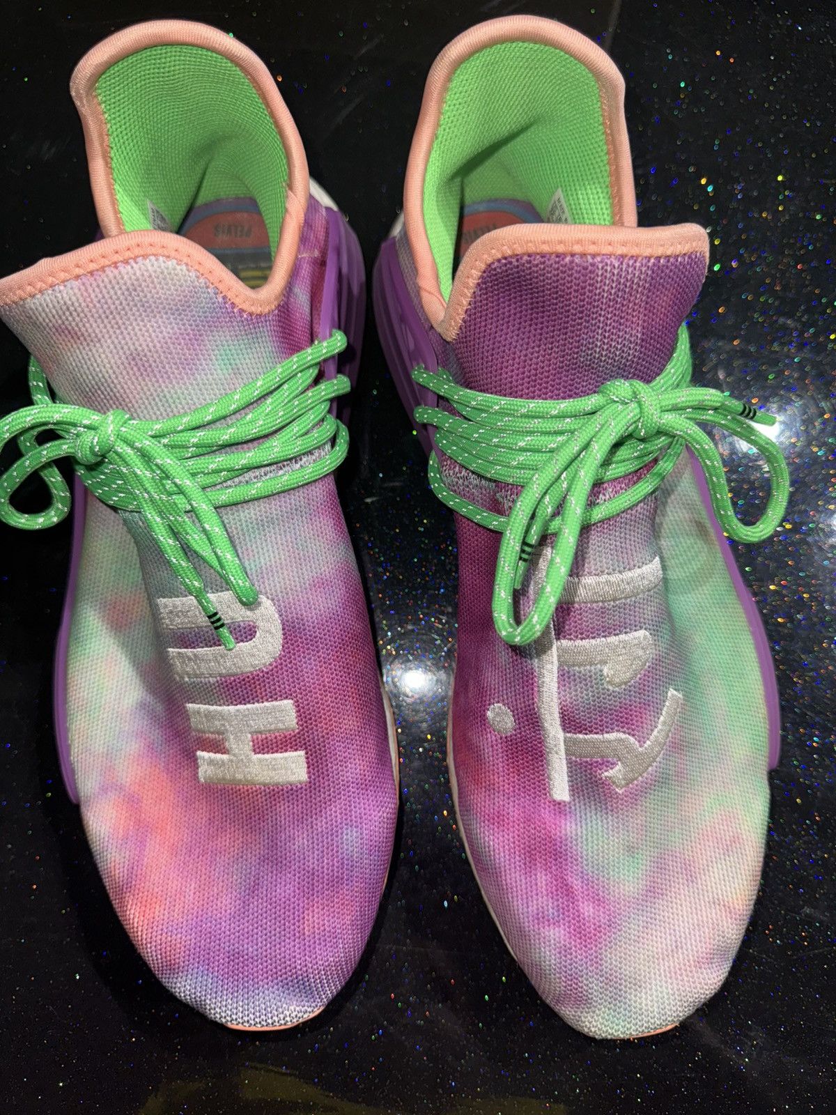 Adidas × Pharrell Pharrell x Adidas NMD Human Race Trail ‘Holi Festival’ Size US 12 / EU 45 - 3 Thumbnail