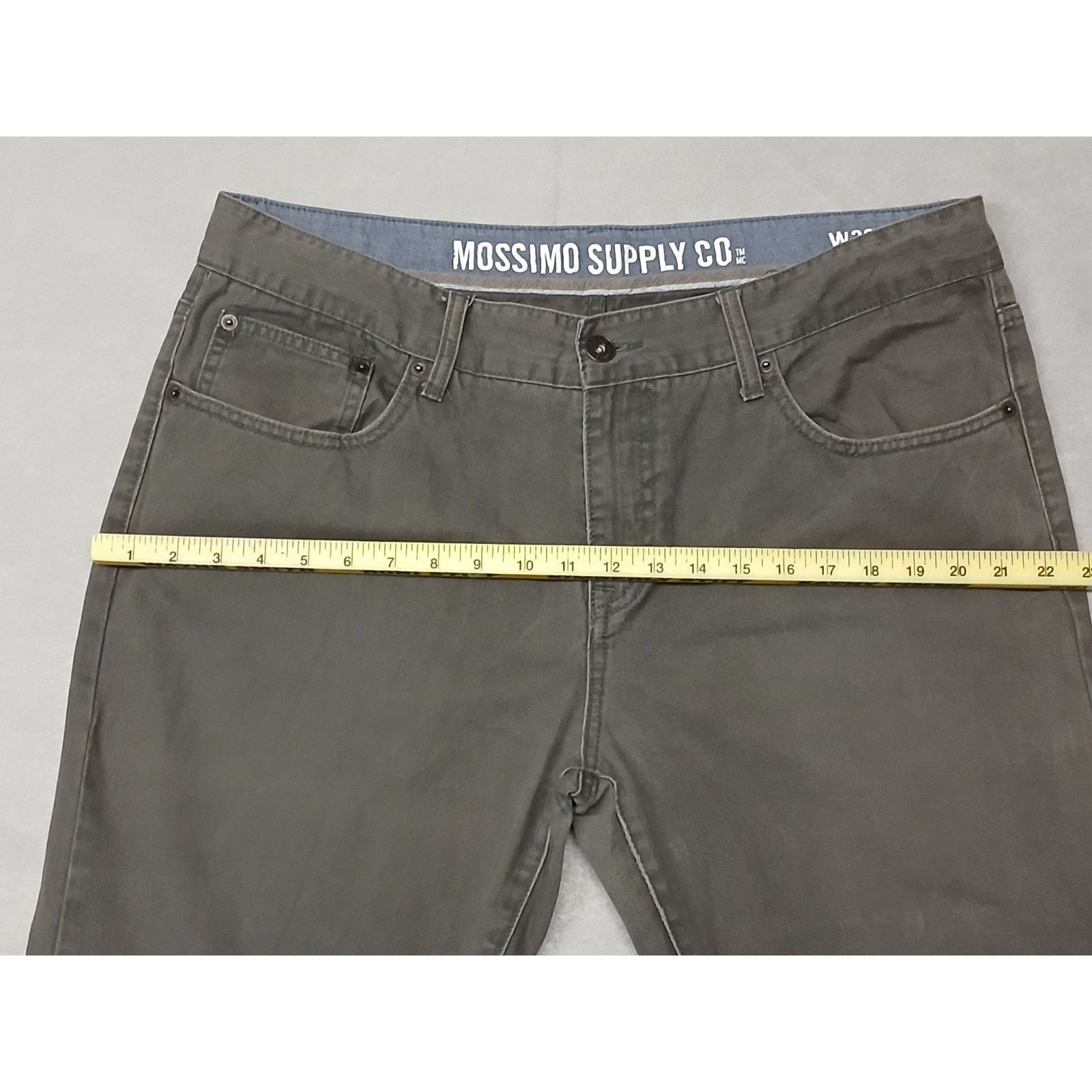 Mossimo Mossimo (38x30) Grey Relaxed Straight Cotton Jeans/Pants Size US 38 / EU 54 - 5 Thumbnail