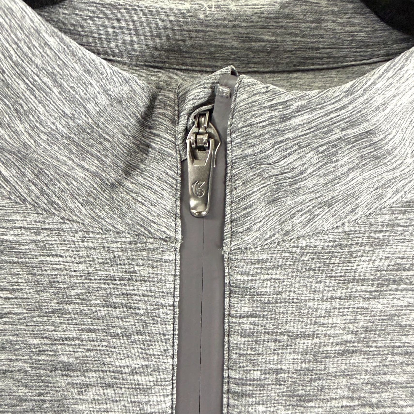 Vintage Greyson Halley Melange Quarter Zip Shirt Womens XL Gray Heathered Stretch Size XL / US 12-14 / IT 48-50 - 3 Thumbnail