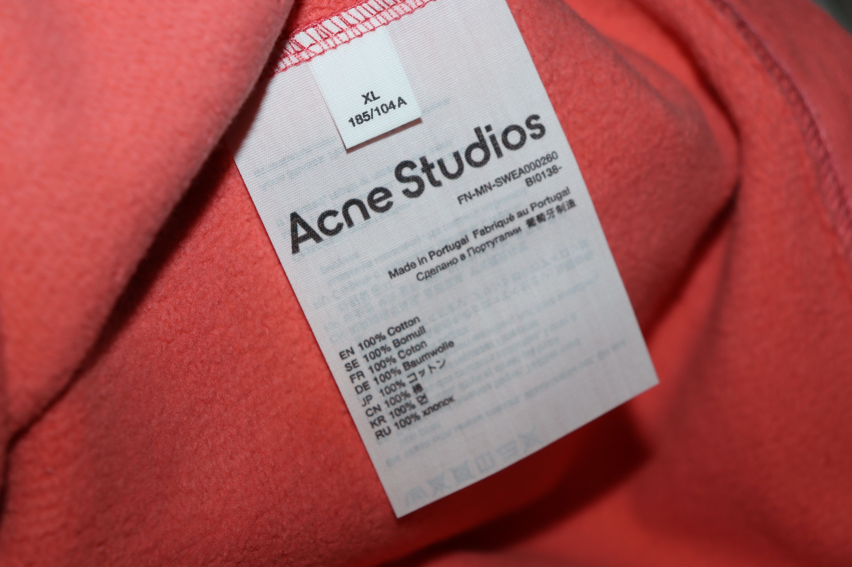 Acne Studios o1rshd1 FN-MN-SEA000260 Sweater in Salmon Pink Size US XL / EU 56 / 4 - 10 Thumbnail