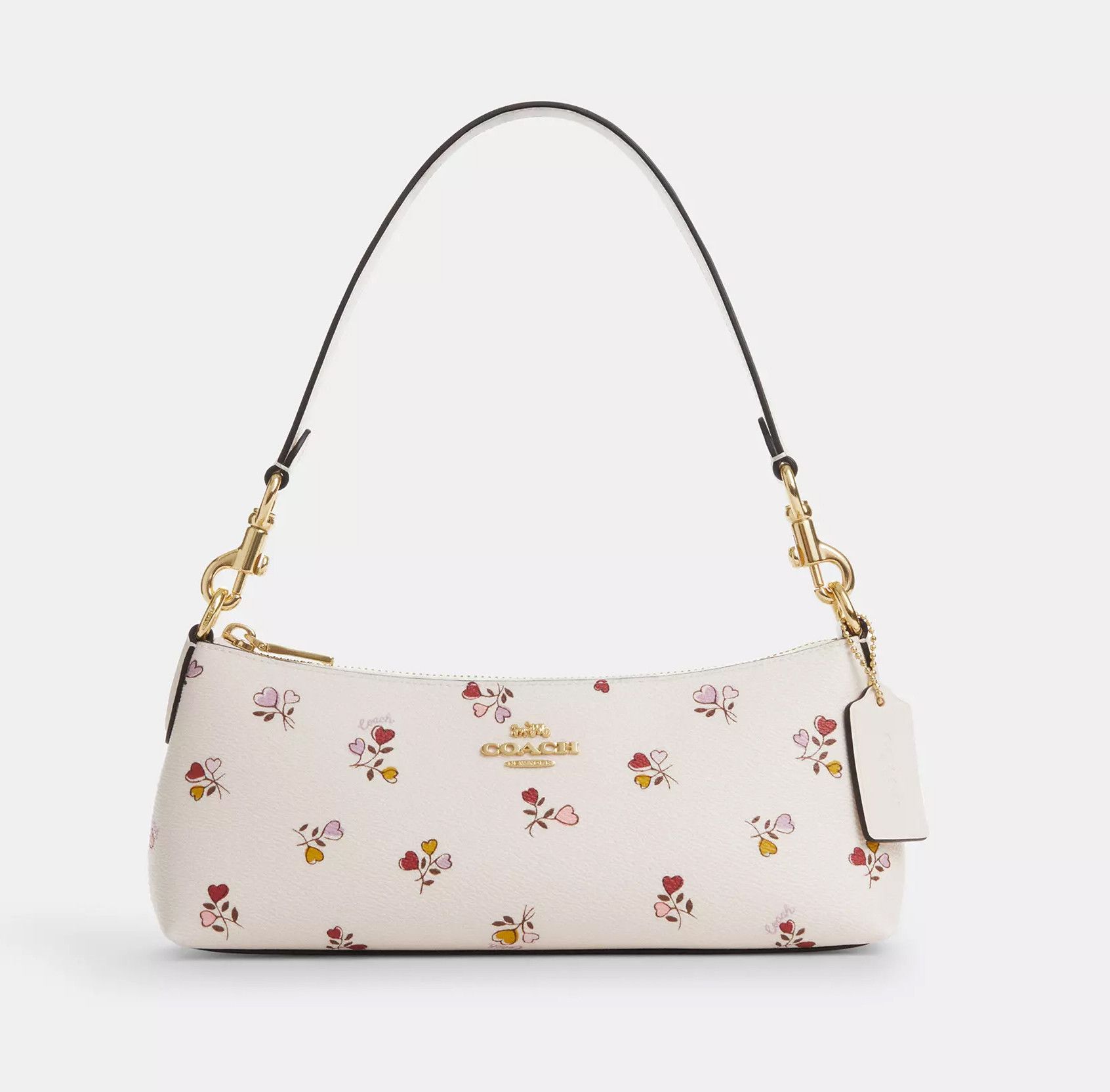 Coach NWT Coach Charlotte Shoulder Bag With Heart Print CX581 Size ONE SIZE - 7 Thumbnail