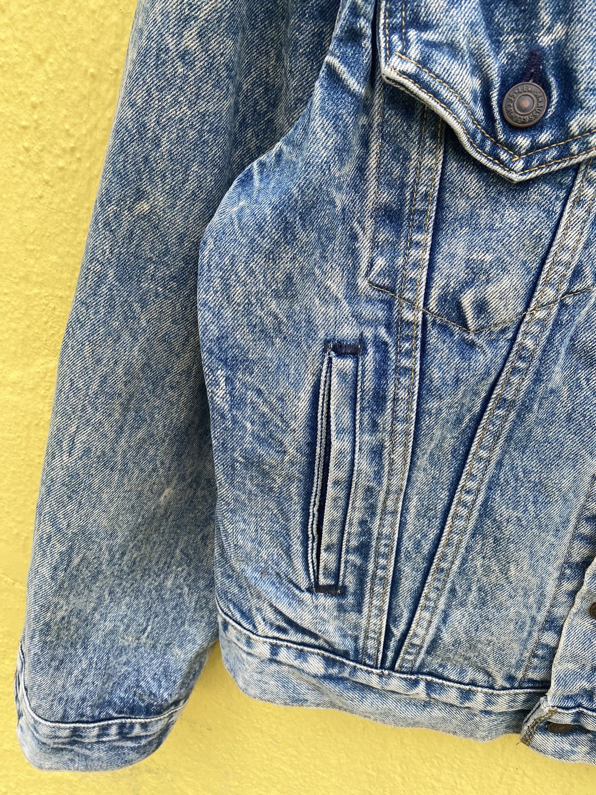 Levi's × Vintage Vintage 80s Levis jacket acid wash Size US M / EU 48-50 / 2 - 10 Thumbnail