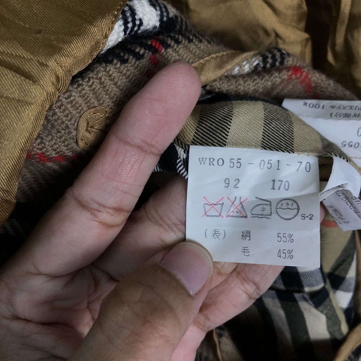 Burberry 🔥VINTAGE BURBERRYS TRENCH LONG COAT NOVA CHECK LINING Size US M / EU 48-50 / 2 - 14 Thumbnail