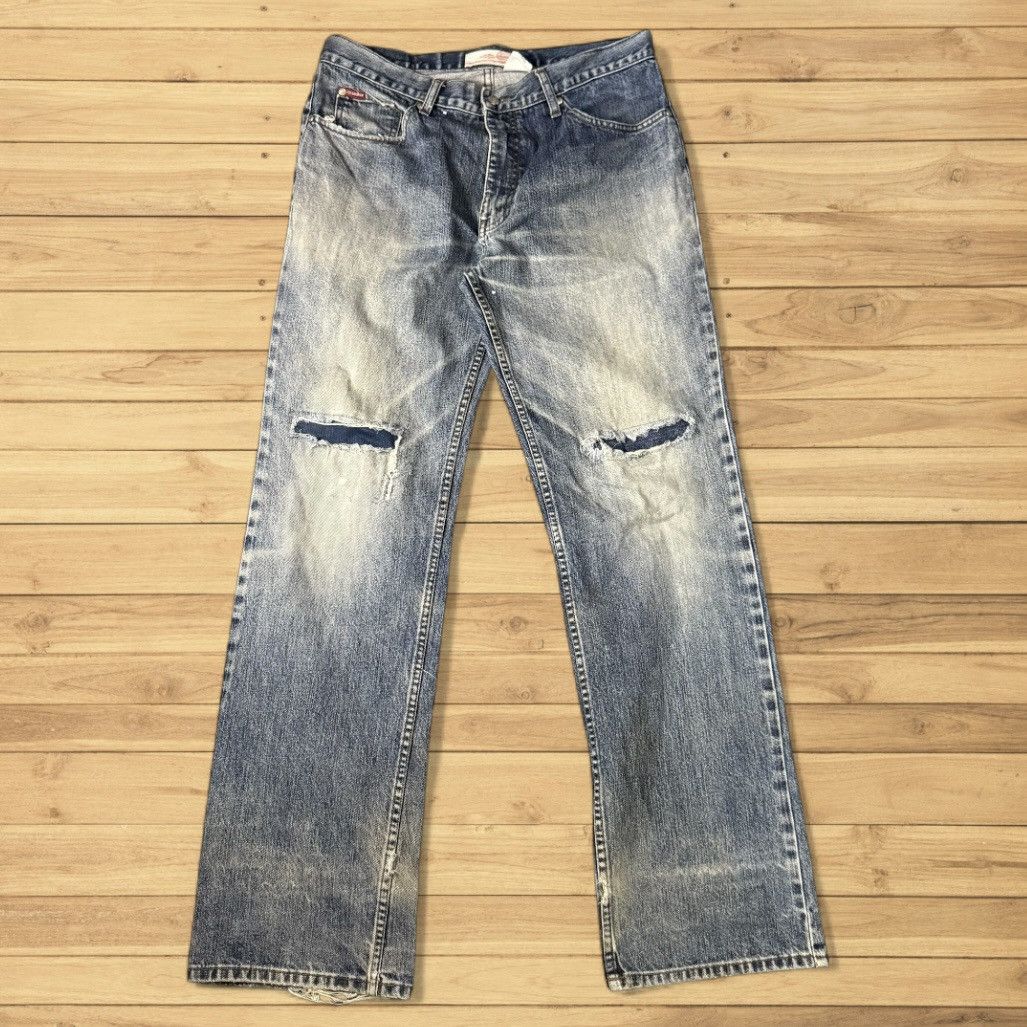 Seditionaries 1988 Casual Urban Lee Cooper Distressed WideLeg Denim Size US 36 / EU 52 - 1 Thumbnail